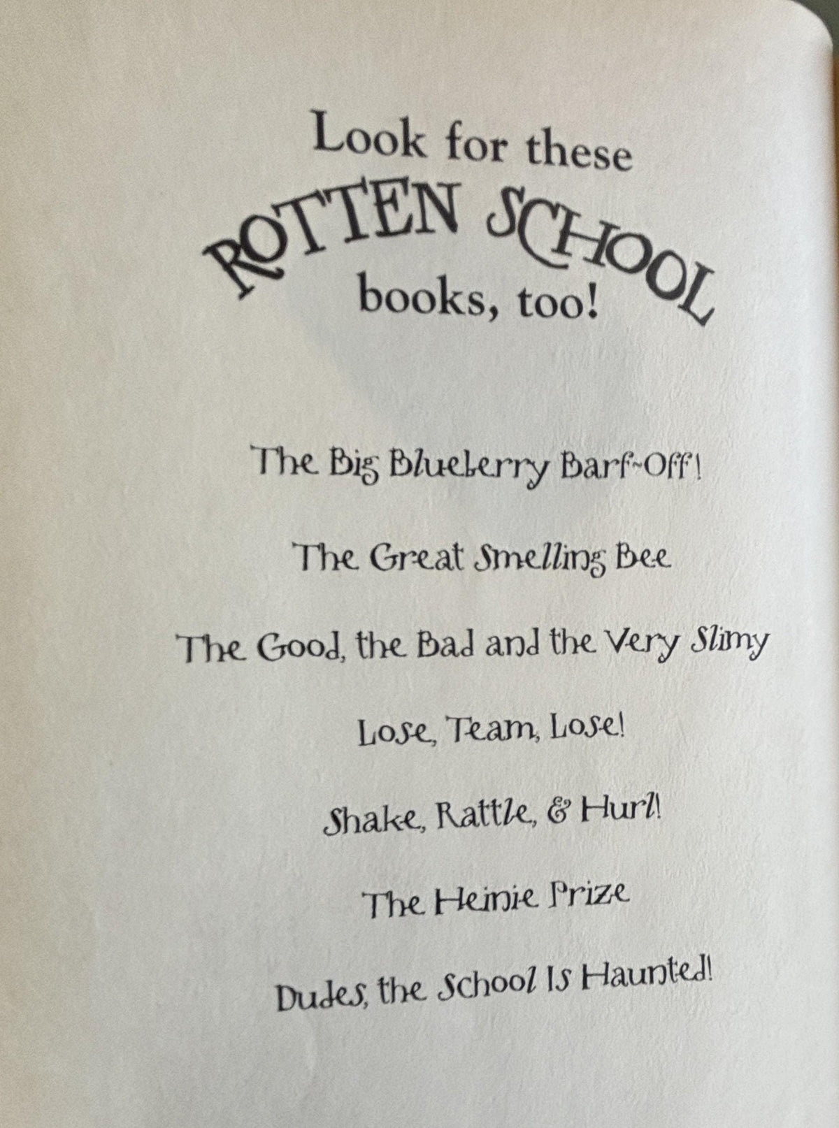 Rotten School #8 by R. L. Stine  **  First Edition  **