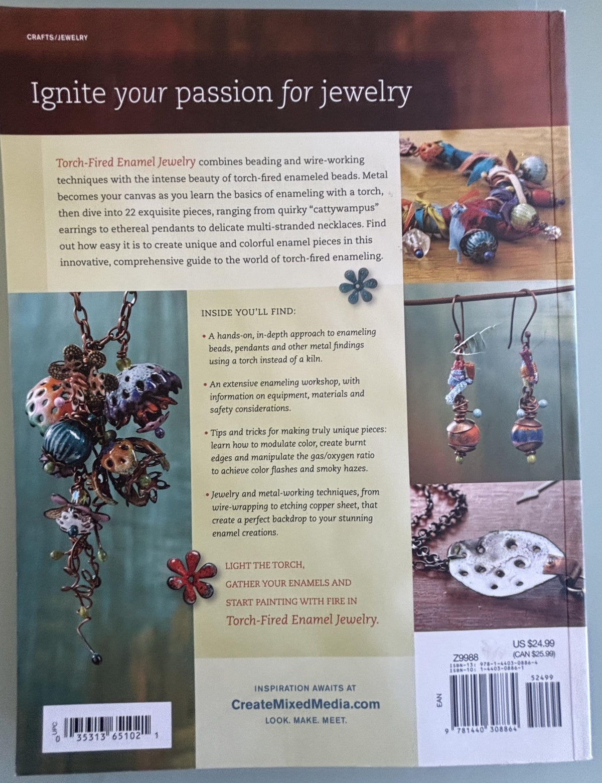 torch-fired enamel jewelry:  painting with fire by Barbara Lewis