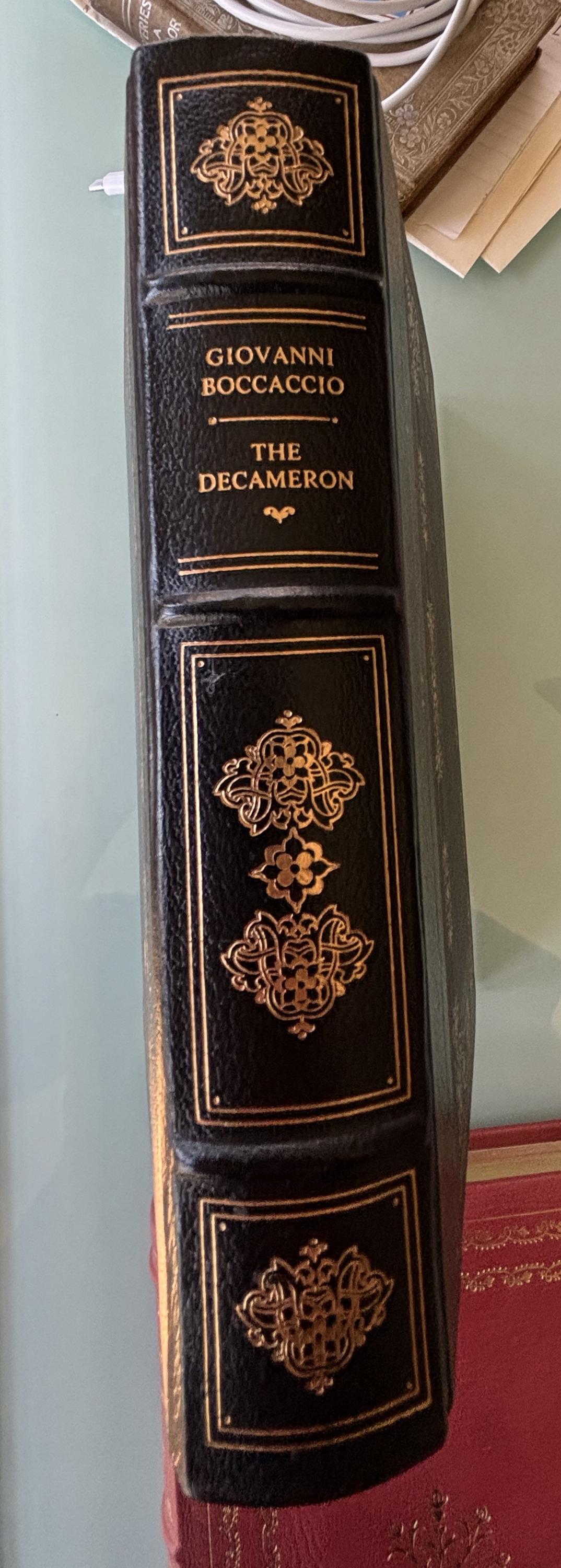 The Decameron by Giovanni Boccaccio (Leather Bound) 1977 RARE