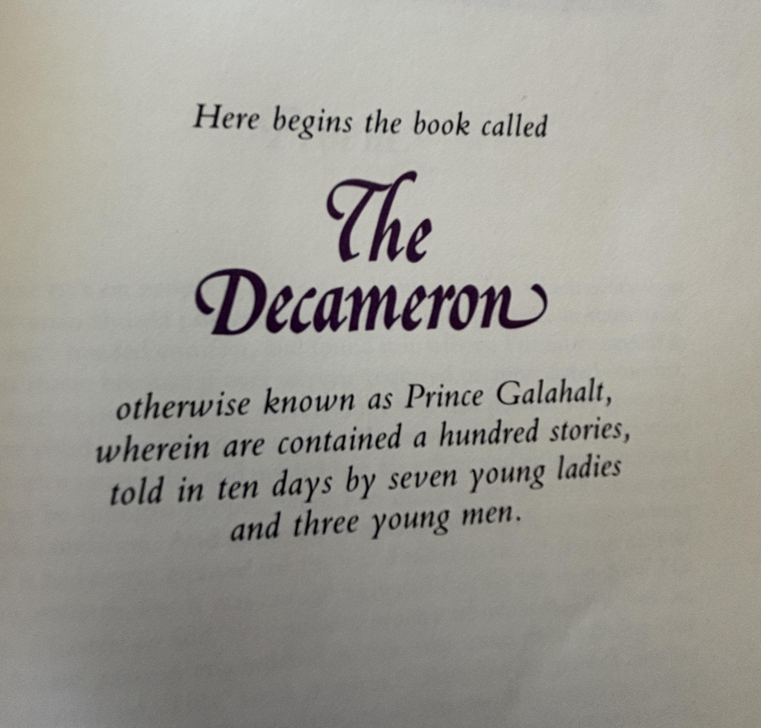 The Decameron by Giovanni Boccaccio (Leather Bound) 1977 RARE