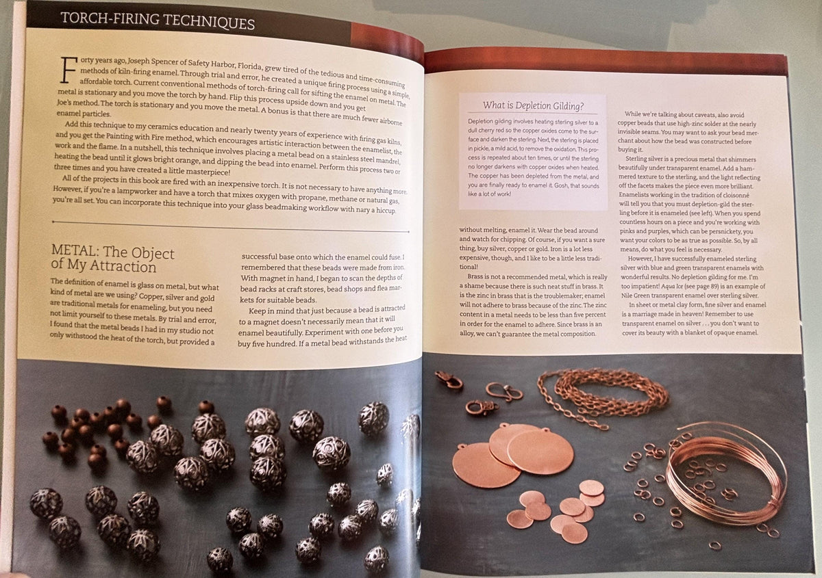 torch-fired enamel jewelry:  painting with fire by Barbara Lewis