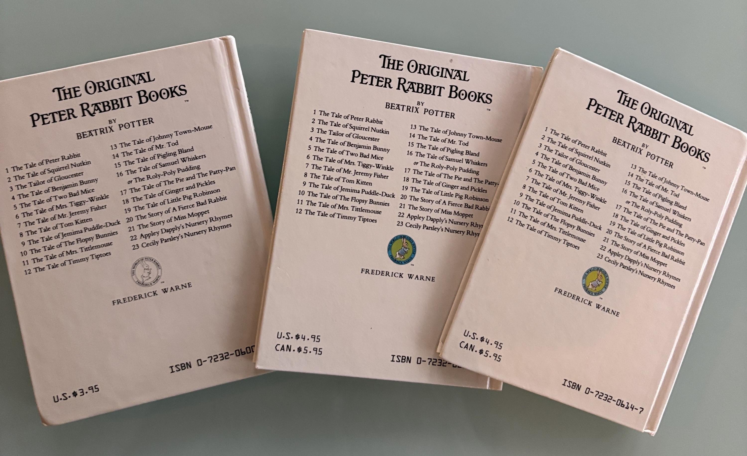 Beatrix Potter - Three book Package - Peter Rabbit Series (9,20,23)