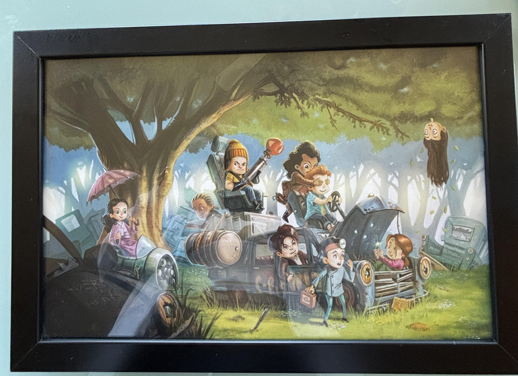 Children's Cartoon Framed Art Print Wall Hanging