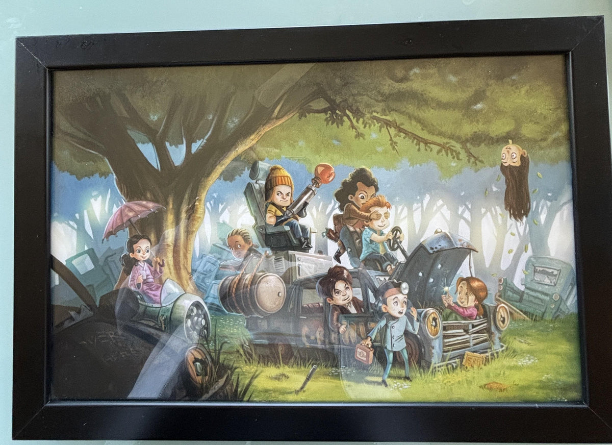 Children's Cartoon Framed Art Print Wall Hanging
