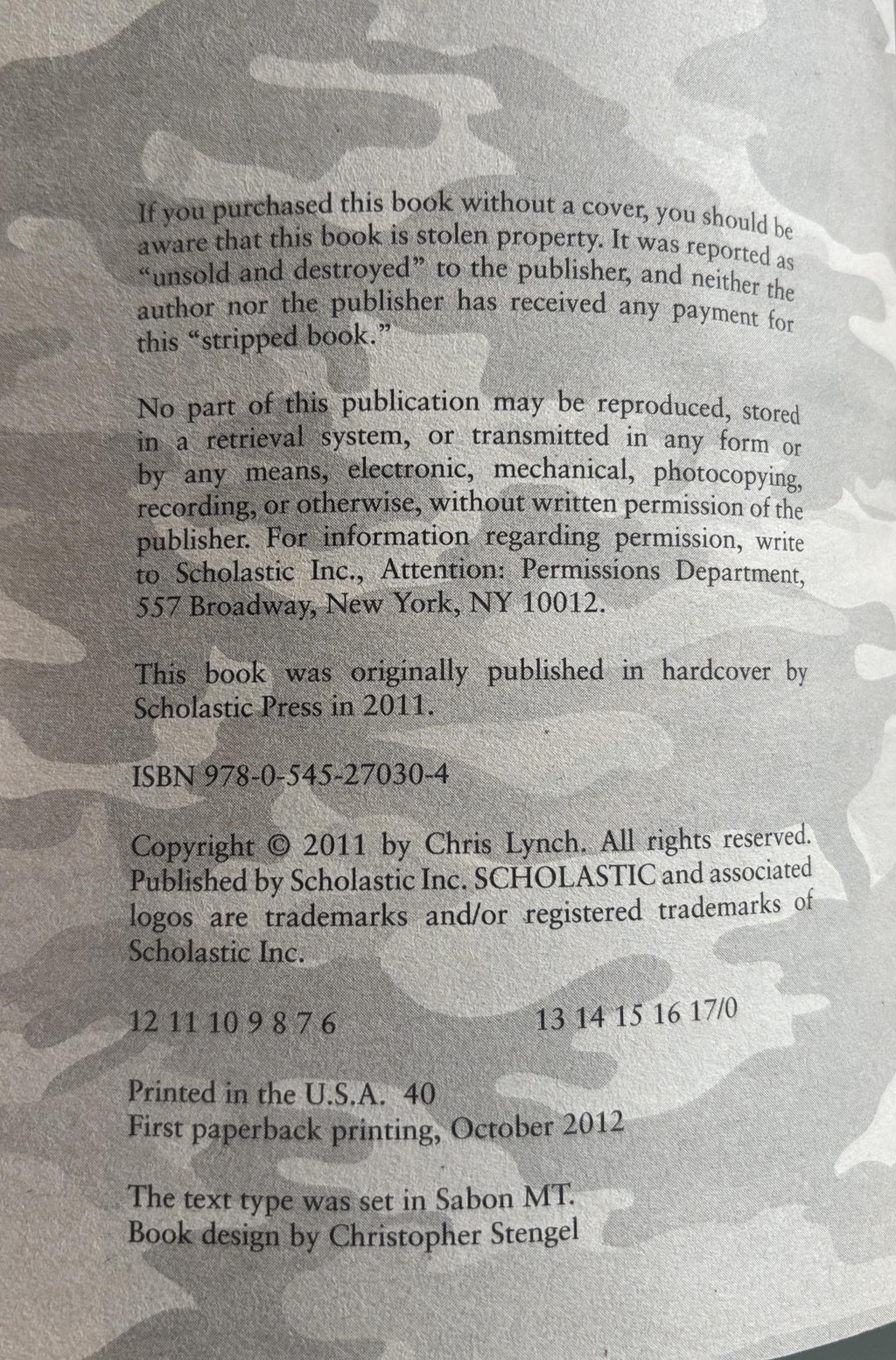 Vietnam:  Chris Lynch (Four Book Series)