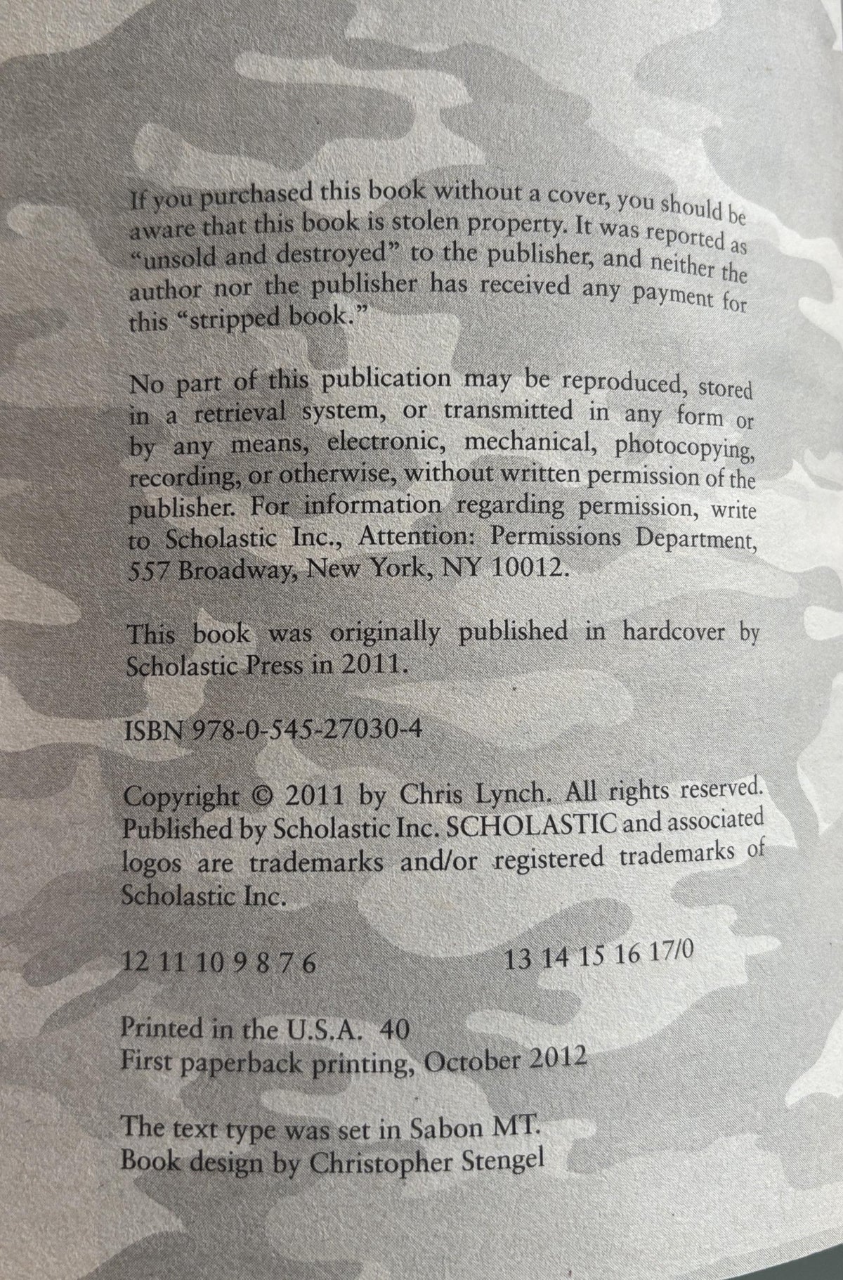 Vietnam:  Chris Lynch (Four Book Series)