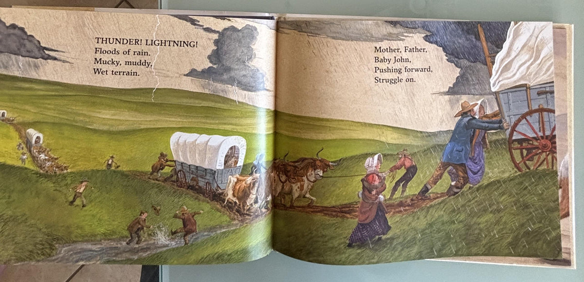 Covered Wagons, Bumpy Trails:  Verla Kay  **  Signed by Author. First Impressions **