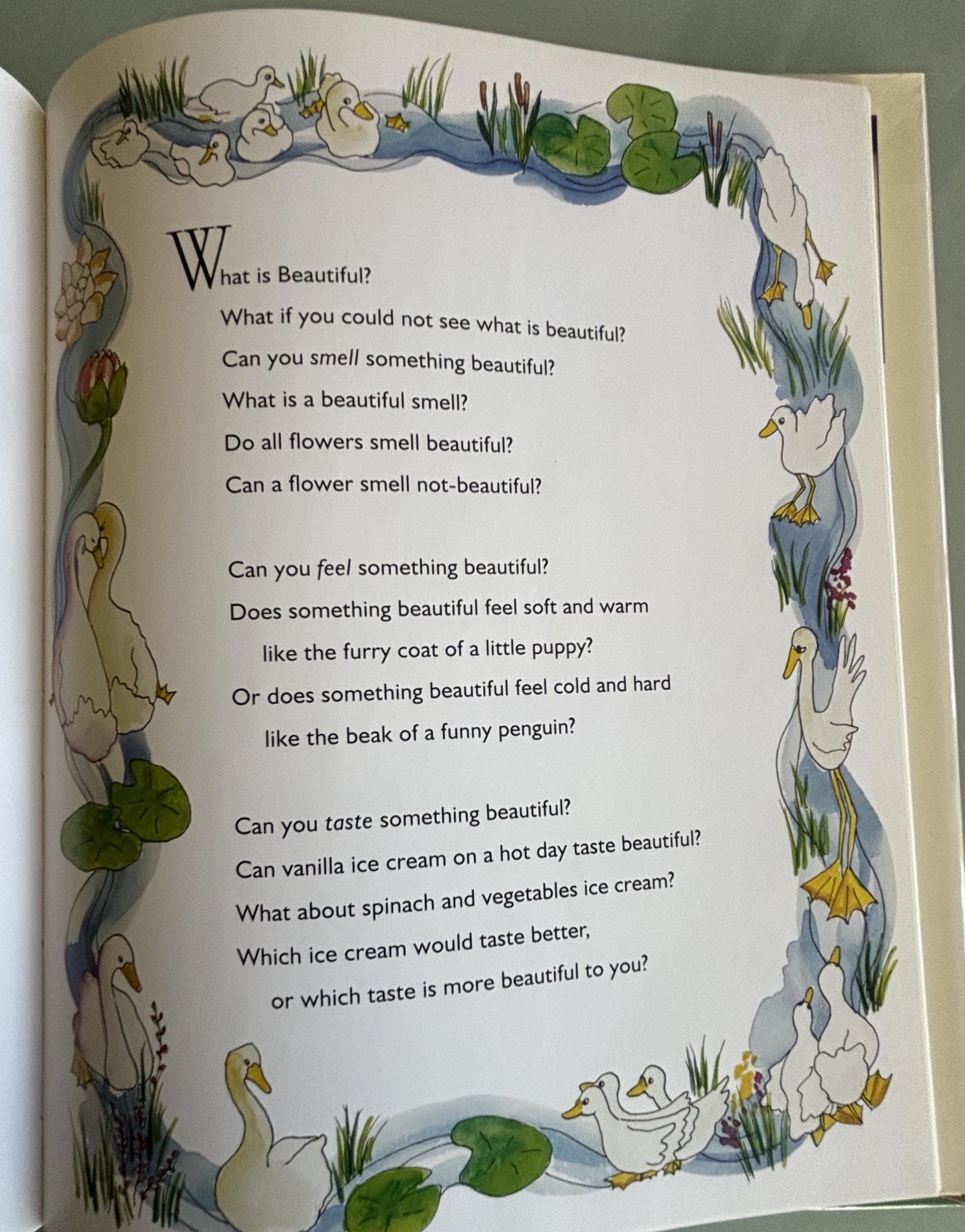 What is Beautiful? Signed Copy, Etan Boritzer Hardcover Book