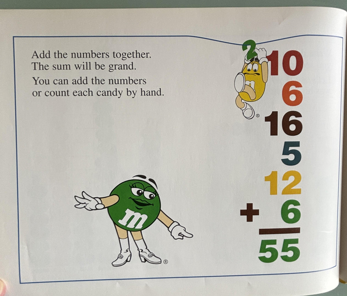 More M&M's brand chocolate candies math:  Barbara B McGrath  1998