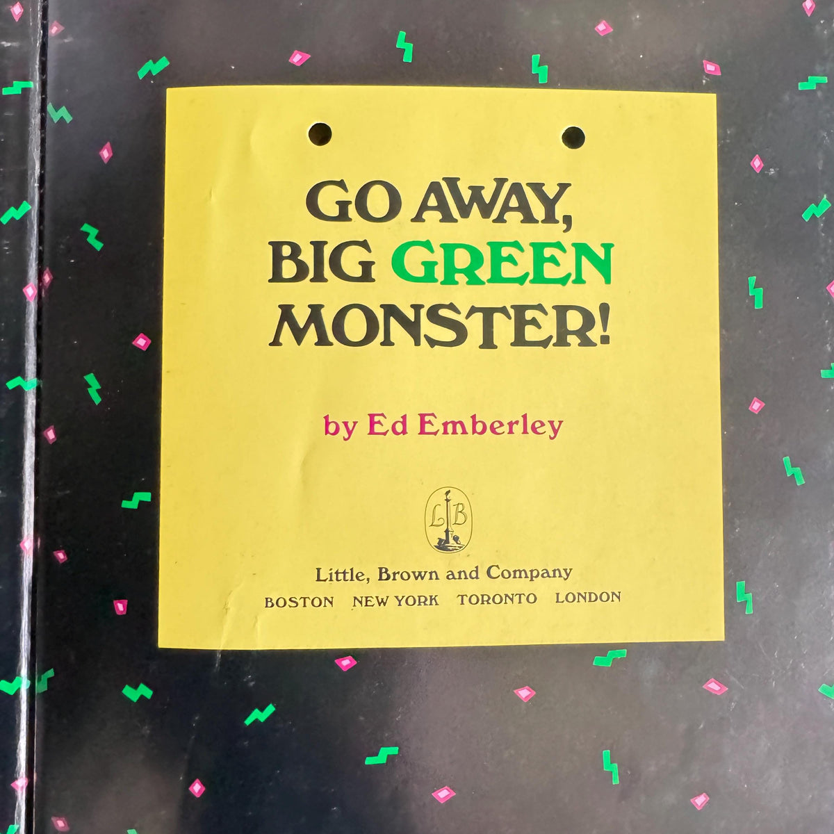 Go Away, Big Green Monster! Hardcover Children's Book, Ed Emberley