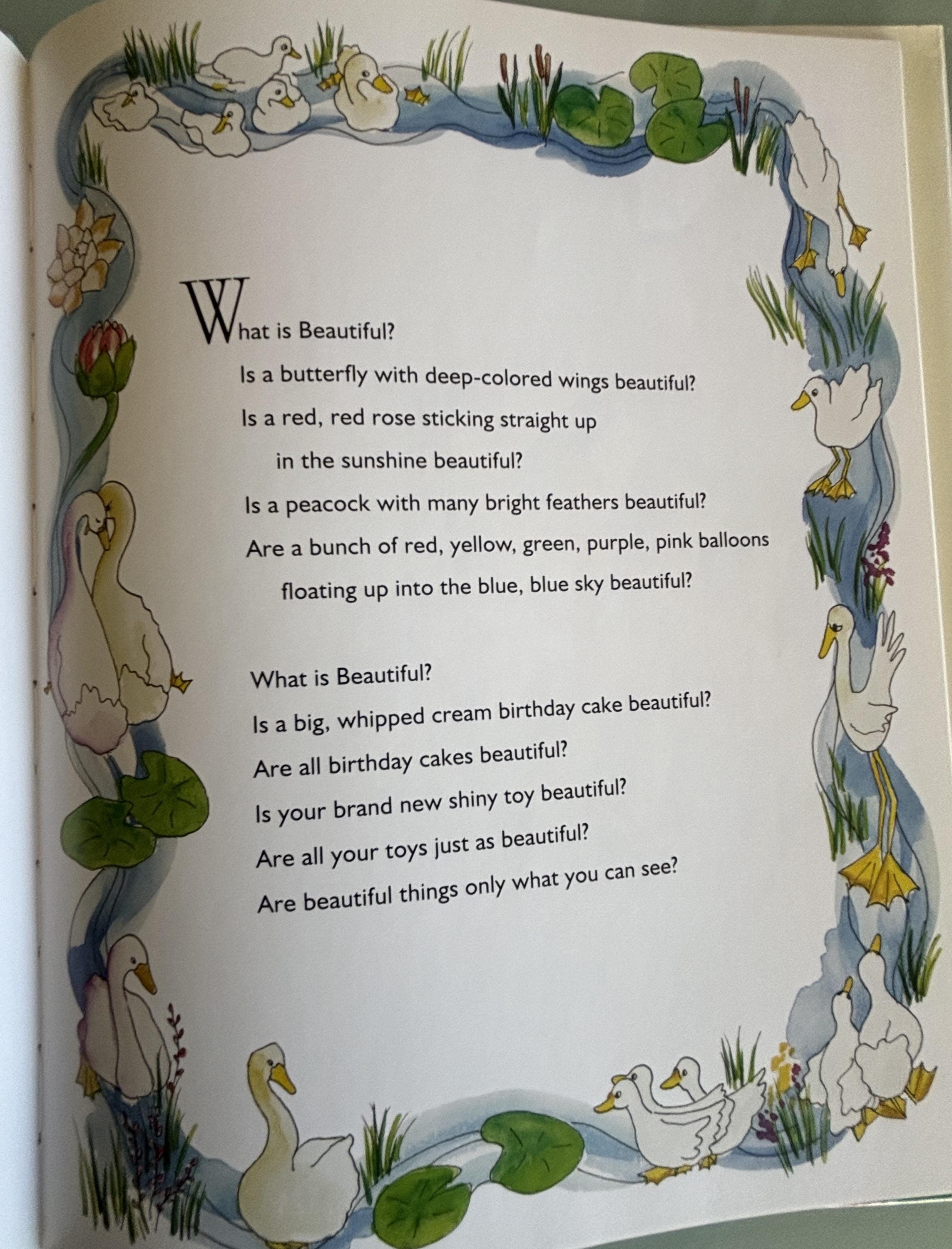 What is Beautiful? Signed Copy, Etan Boritzer Hardcover Book