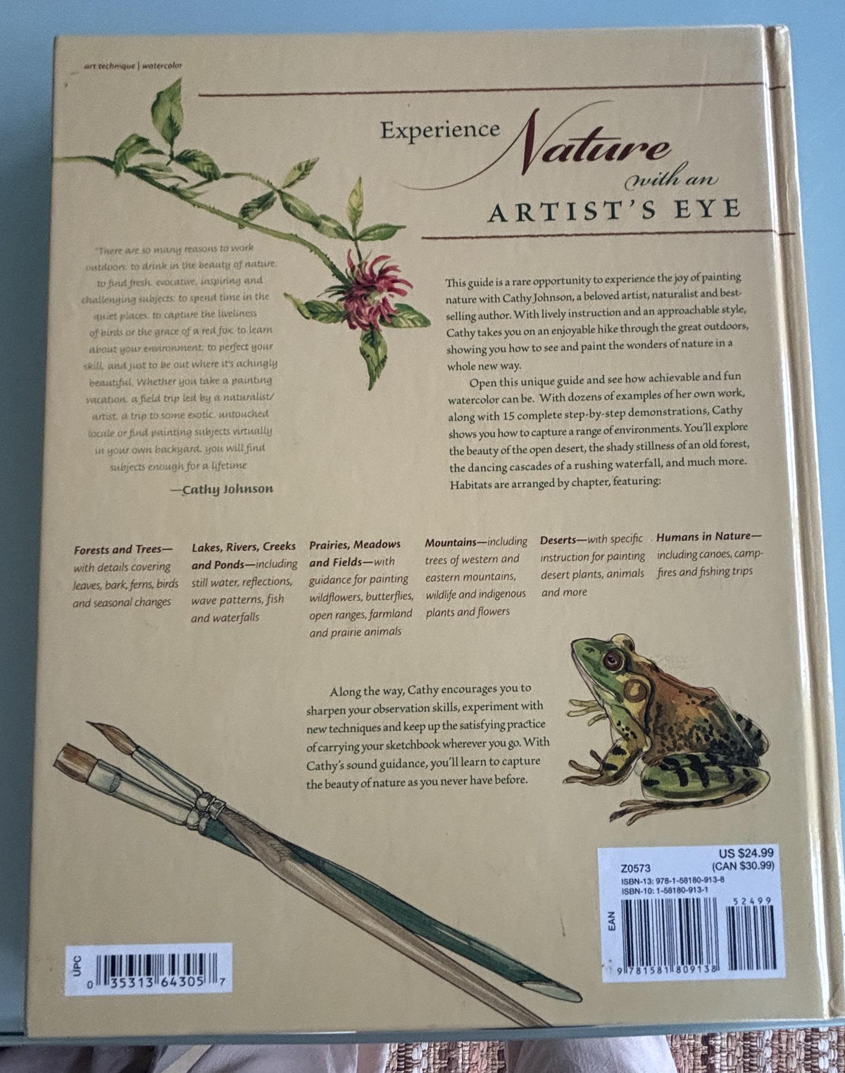Creating Nature in Watercolor (An Artist's Guide):  Cathy Johnson