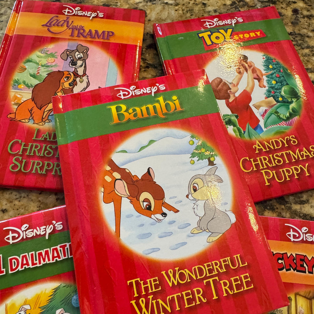 Disney's Small Christmas Books First Editions 5 pc Pristine