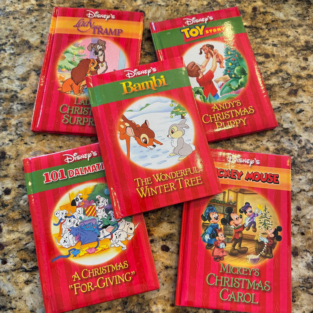Disney's Small Christmas Books First Editions 5 pc Pristine