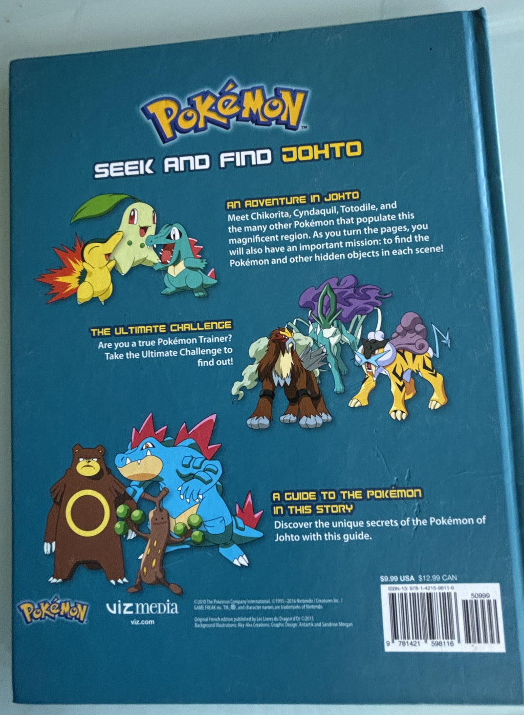 Pokemon Seek and Fink:  Johto  **  First Edtioin  **