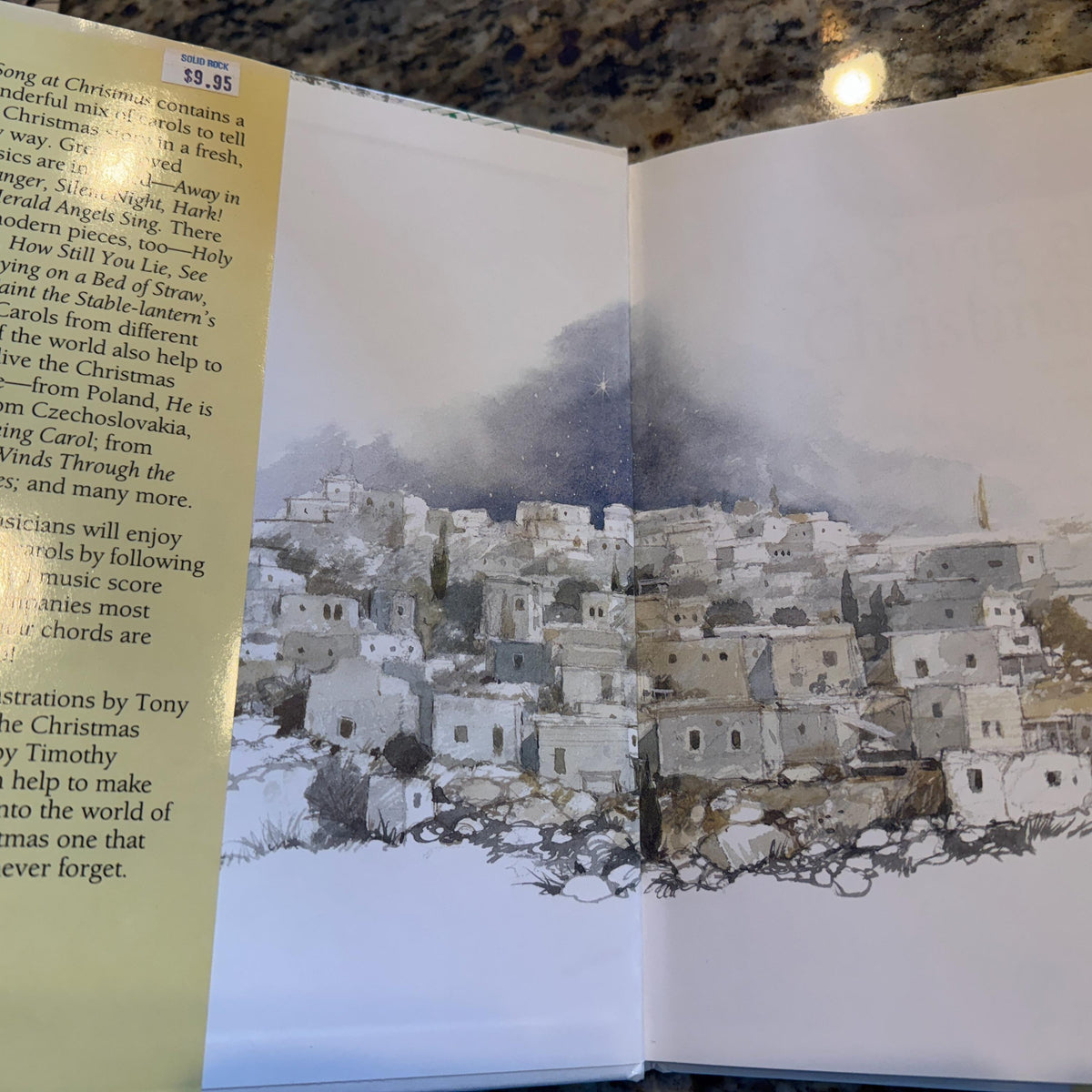A SONG AT CHRISTMAS:  Mary Absolon   **  First Editon  **  1991