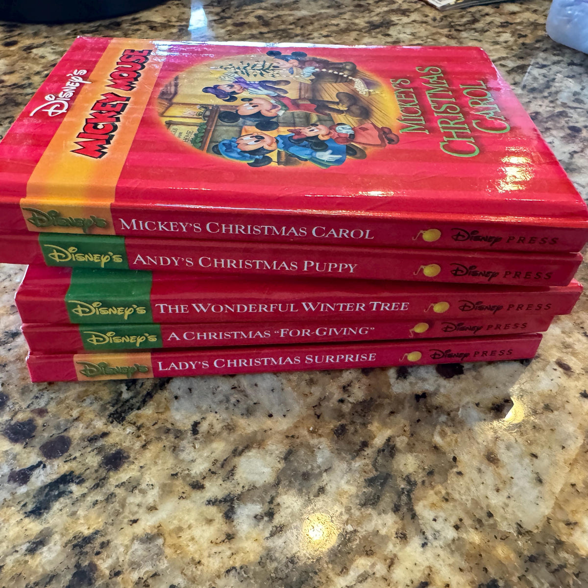 Disney's Small Christmas Books First Editions 5 pc Pristine