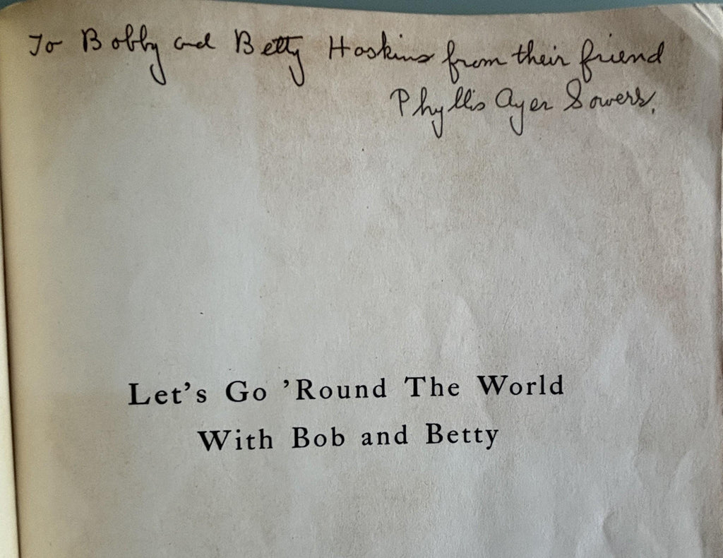 Let's Go 'Round the World Bob Betty Signed 1934