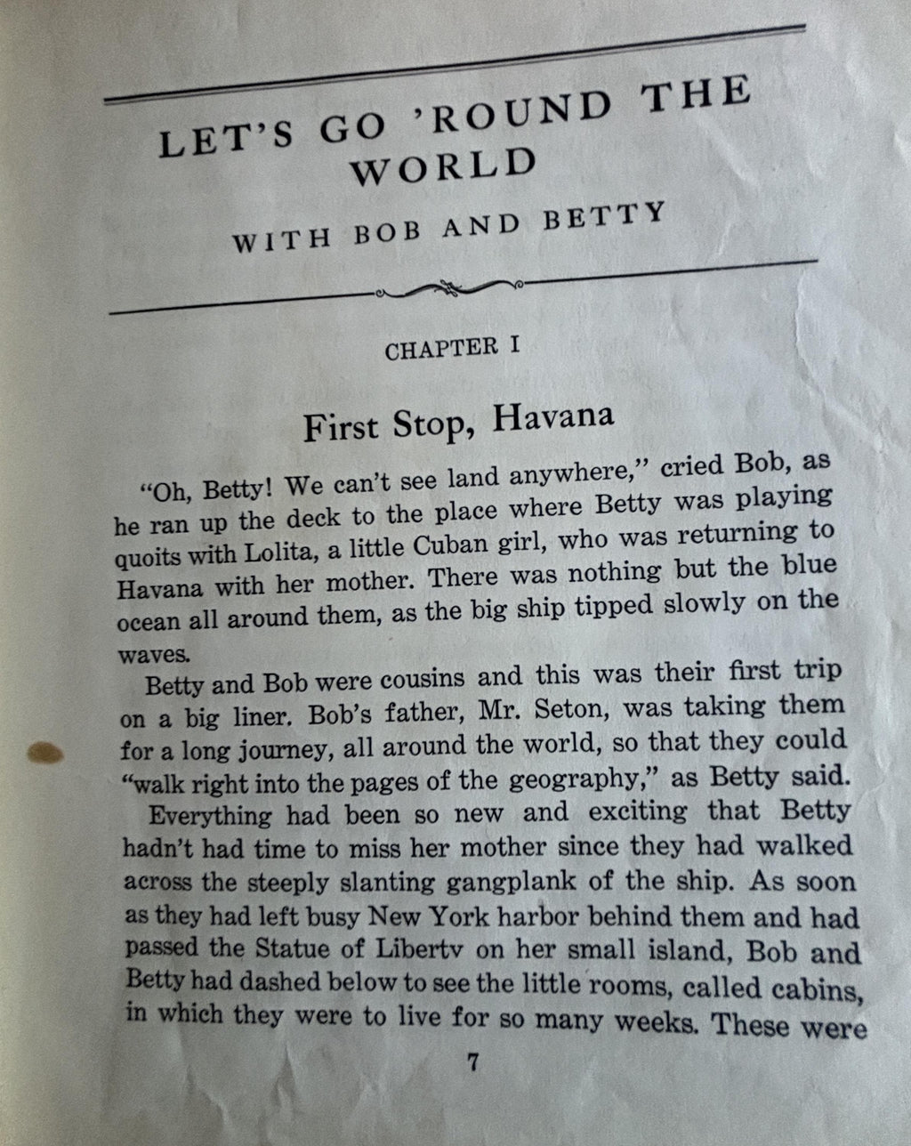 Let's Go 'Round the World Bob Betty Signed 1934