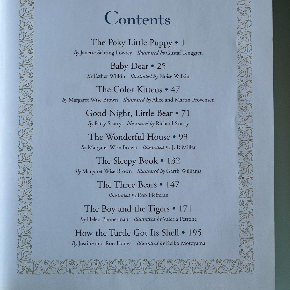 Sleepytime Tales A little Golden Book, Nine Beloved Classics  **  First Random House Edition  **