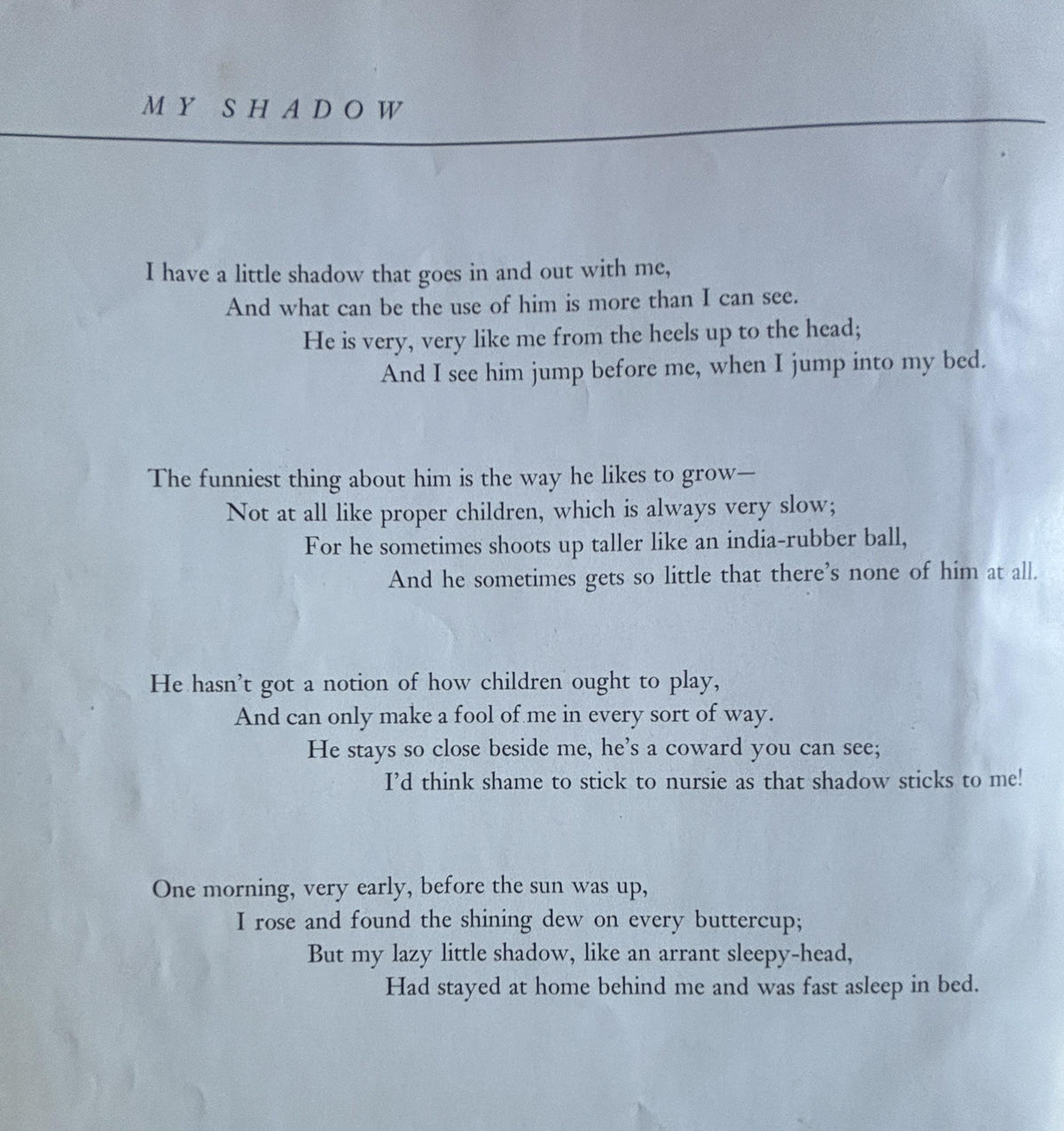 A Child's Garden of Verses:  Robert Louis Stevenson  **  1944  **