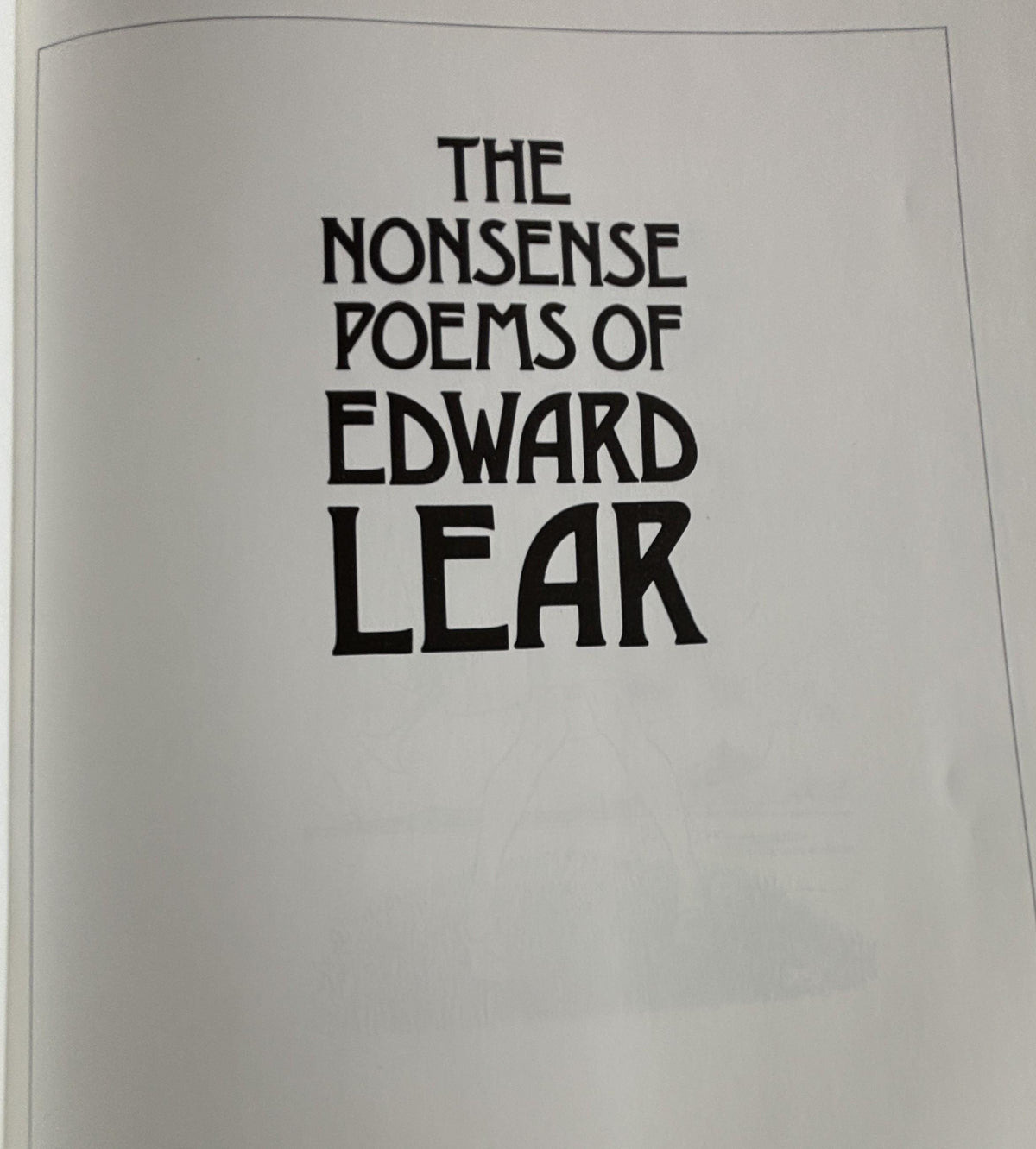 The Nonsense Poems of Edward Lear