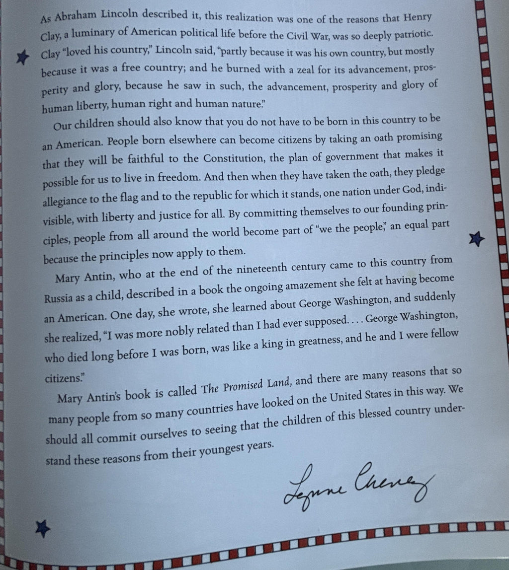 America A Patriotic Primer:  LYnne Chenny