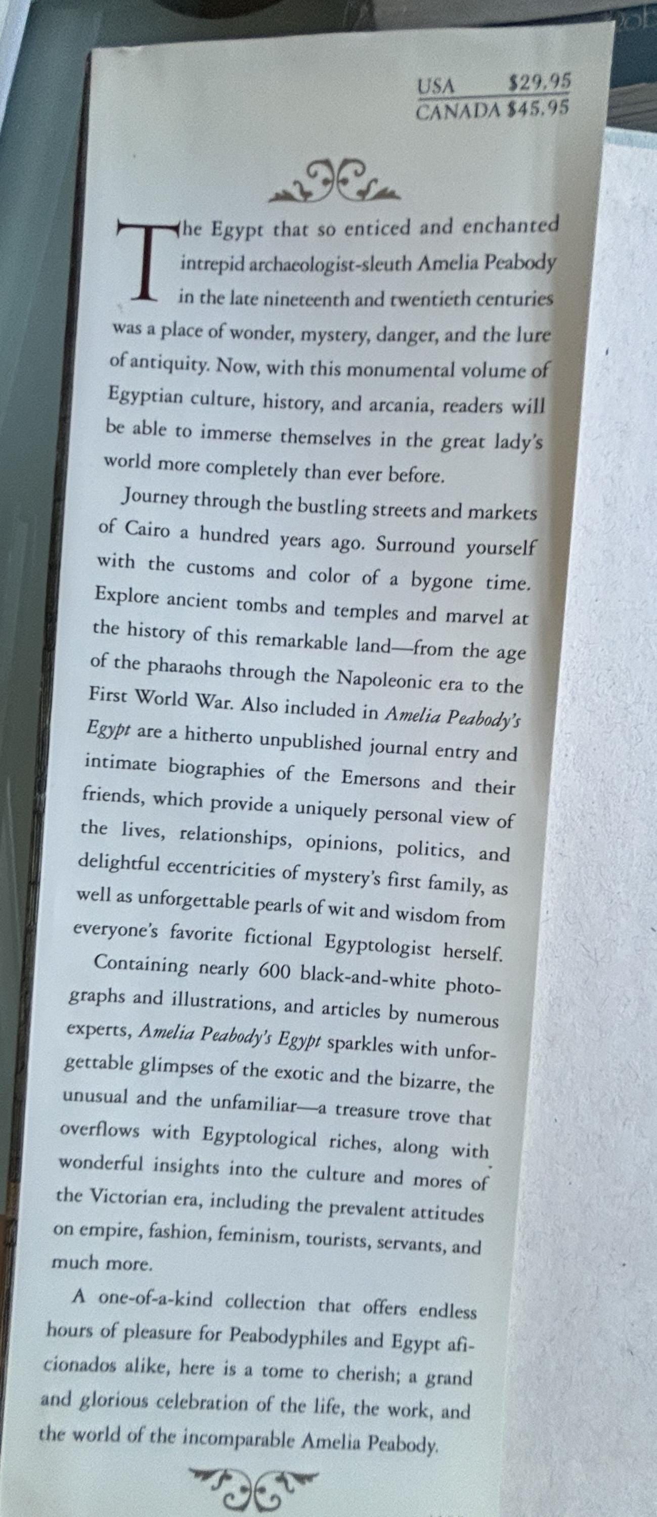 Amelia Peabody's EGYPT - A Compendium:  Elizabeth Peters  **  First Edition  **