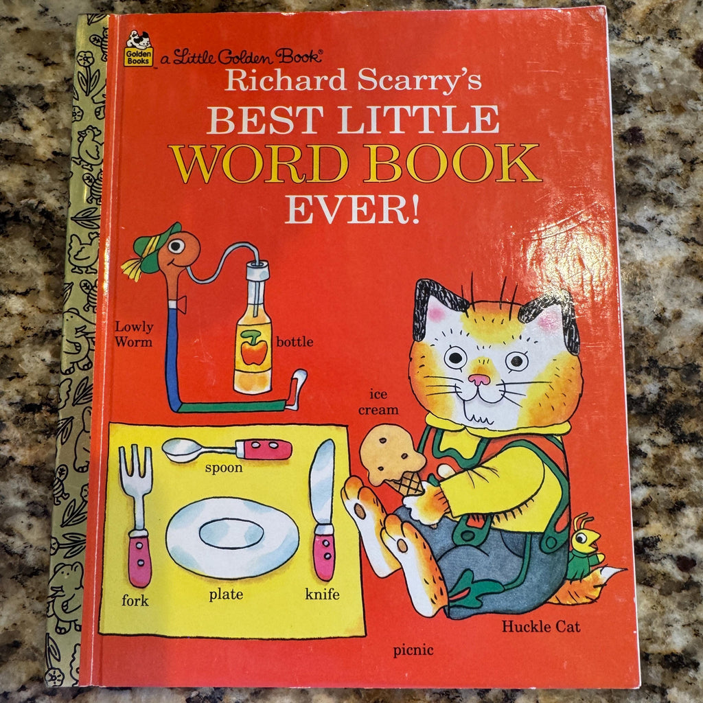 Richard Scarry's Word Book Ever! 1992 Golden Book