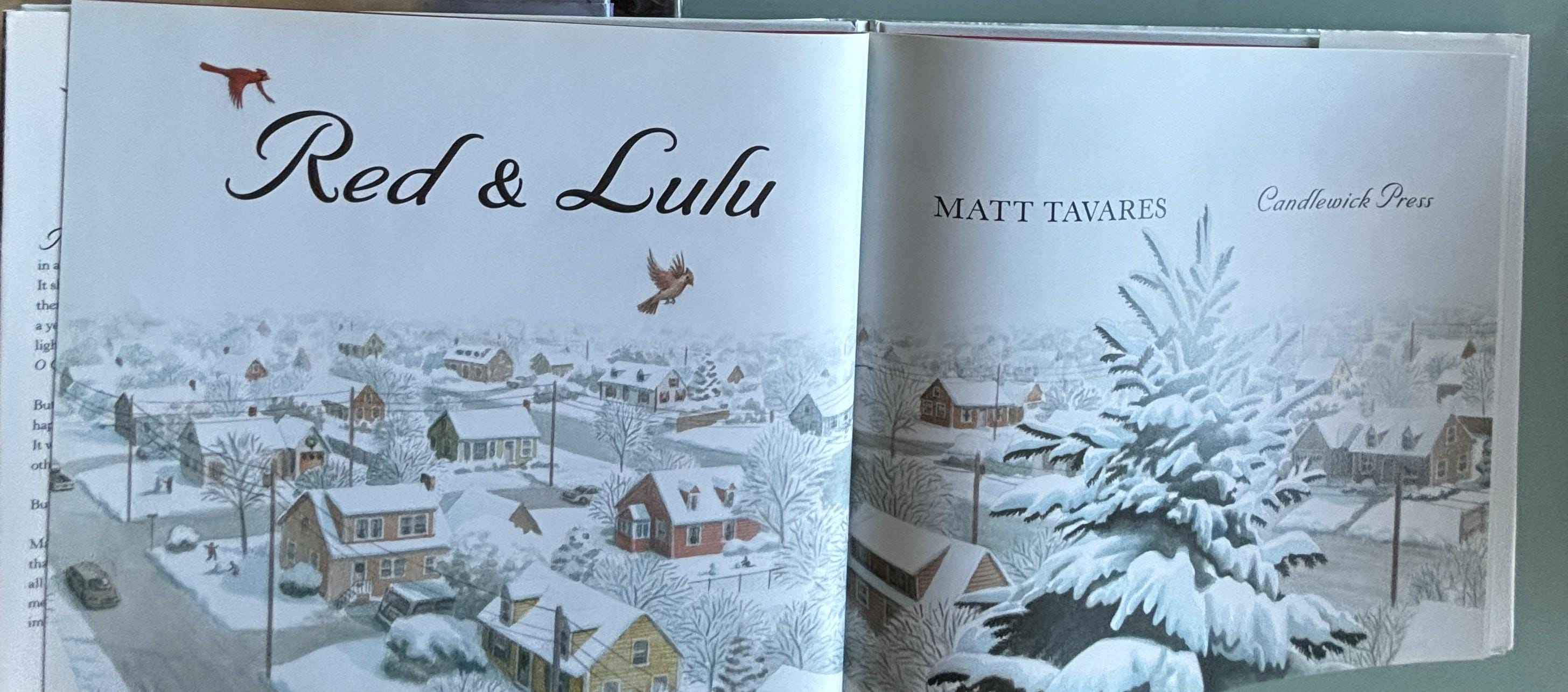 Red & Lulu:  Matt Taveres   **  FIrst Edition  **