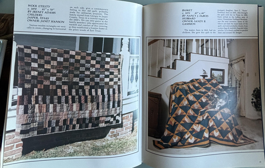 Texas quilts:  Texas Heritage Quilt Society  **  First Printing  **  1986