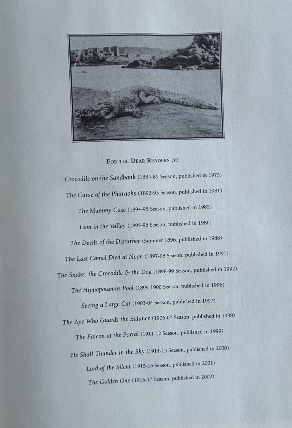 Amelia Peabody's EGYPT - A Compendium:  Elizabeth Peters  **  First Edition  **