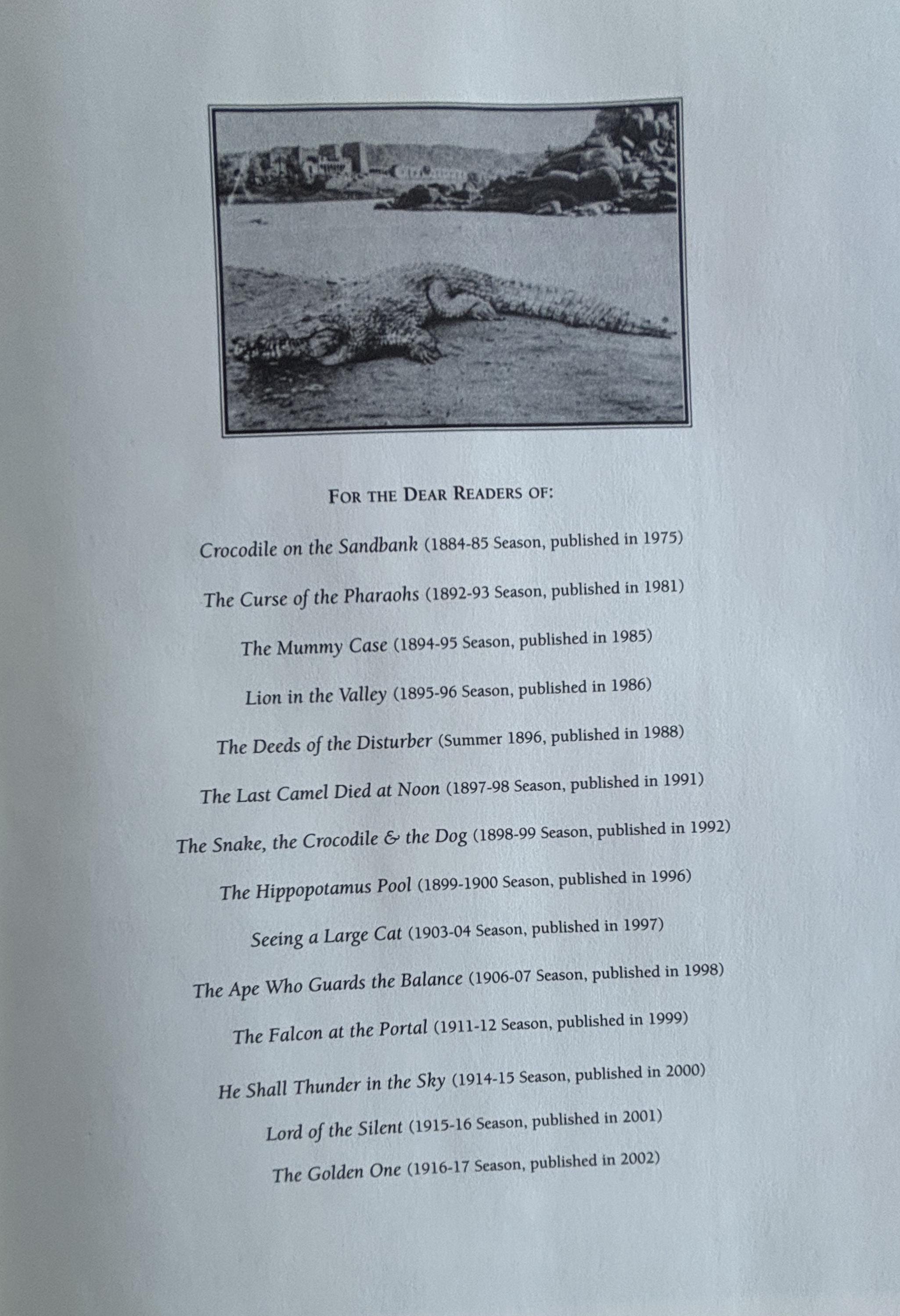 Amelia Peabody's EGYPT - A Compendium:  Elizabeth Peters  **  First Edition  **