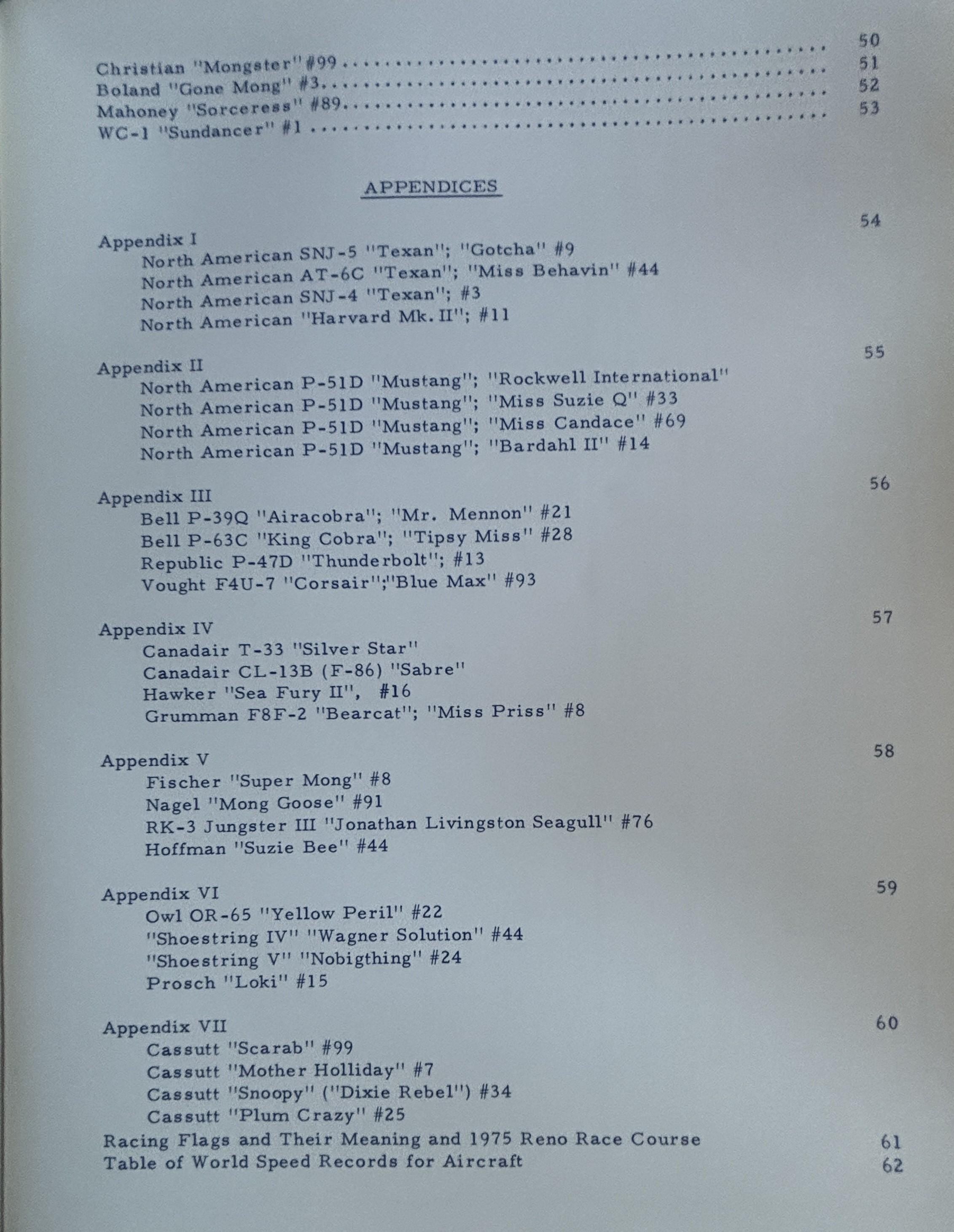The National Air Races:Charles S. Mendenhall  **  5th Printing  **  1976