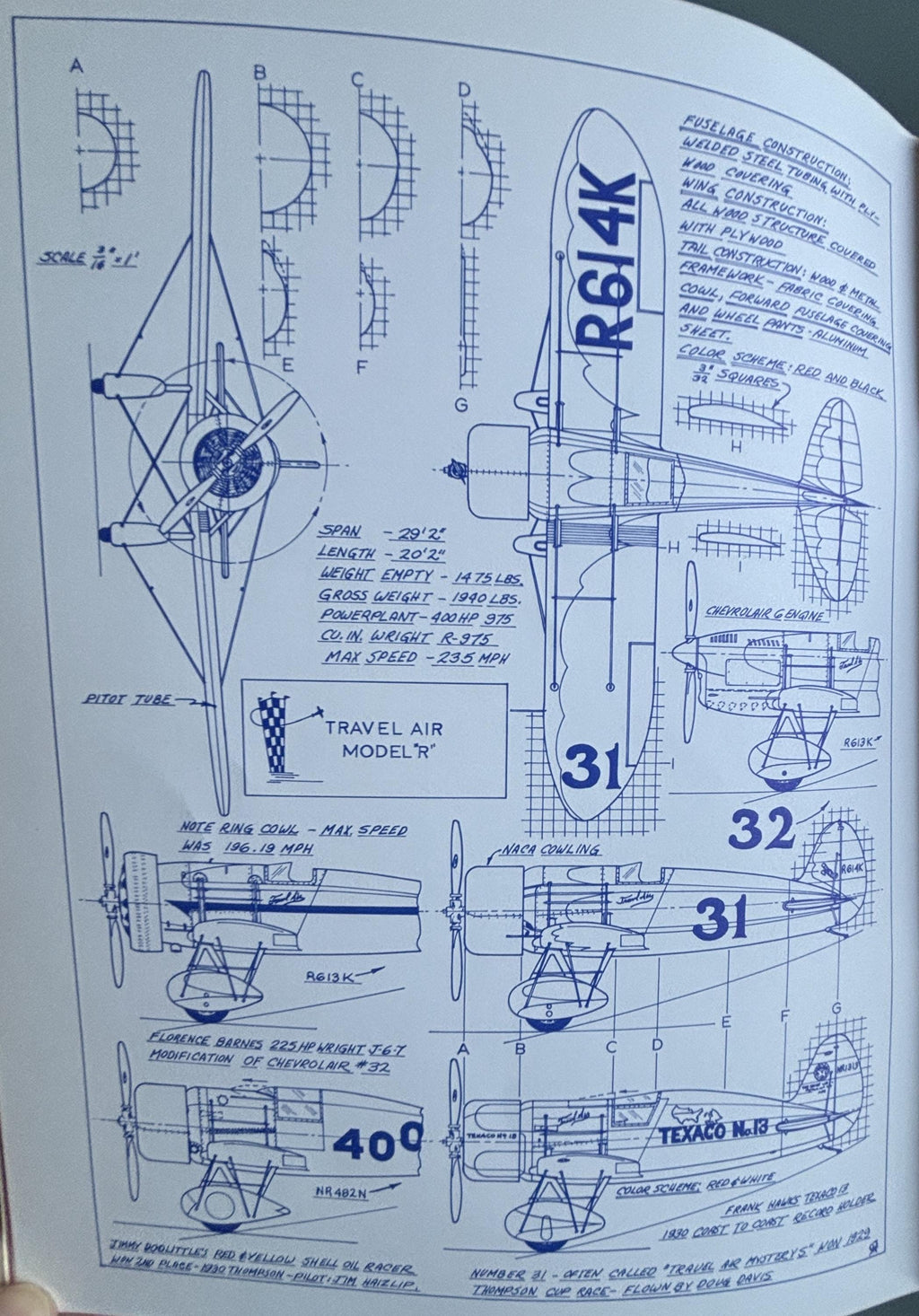 The Modern Air Racers:  Charles A. Mendenhall  **  2nd Printing 1976  **