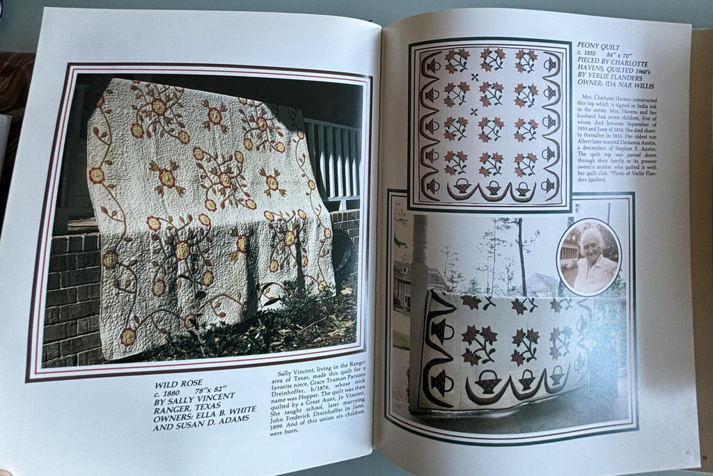 Texas quilts:  Texas Heritage Quilt Society  **  First Printing  **  1986