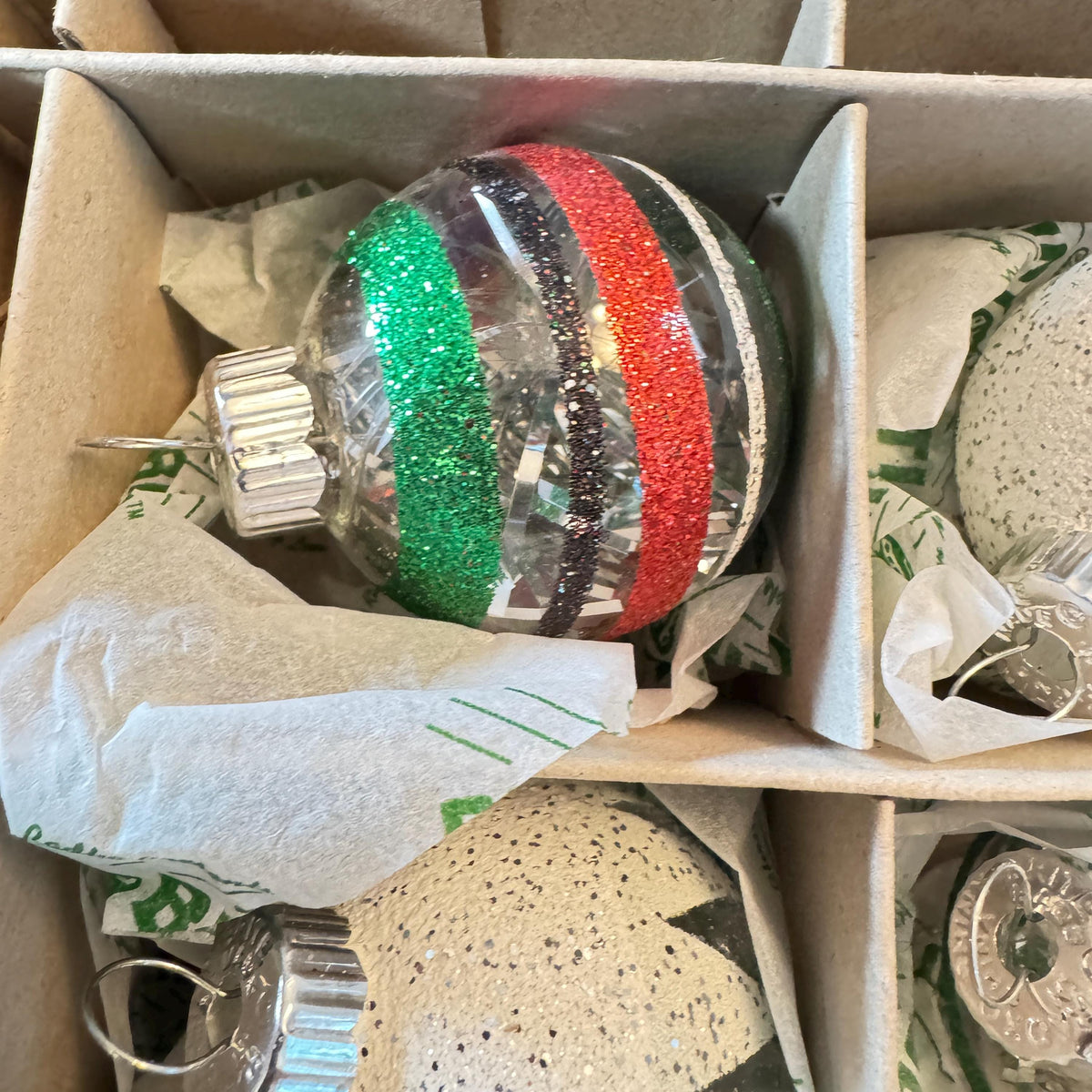 Christopher Radko Ornaments  Shiny Brite 12Pc  Original Box hand Picked