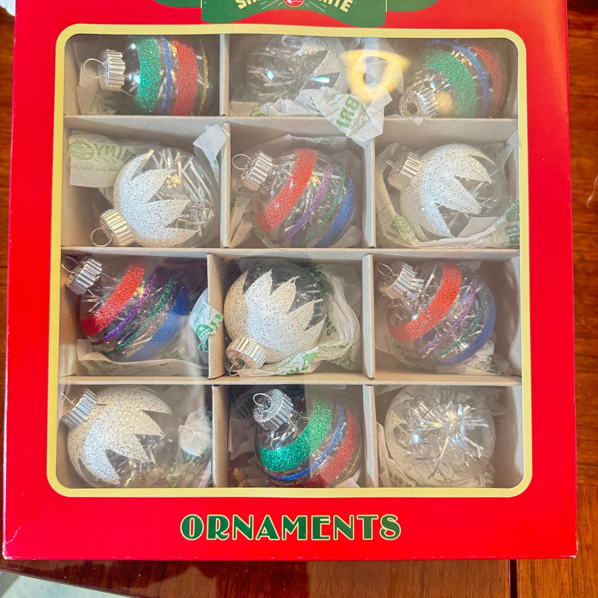 Christopher Radko Ornaments  Shiny Brite 12Pc  Original Box hand Picked