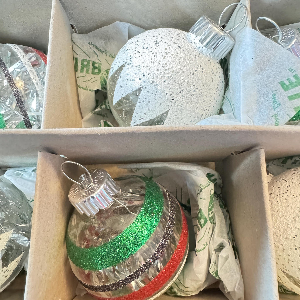 Christopher Radko Ornaments  Shiny Brite 12Pc  Original Box hand Picked
