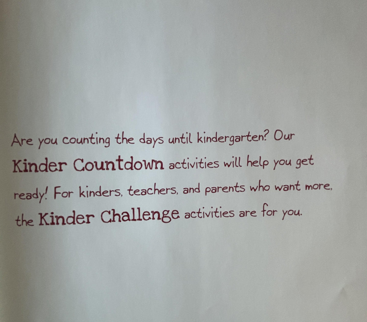 K is for Kindergarten:  Erin Dealey