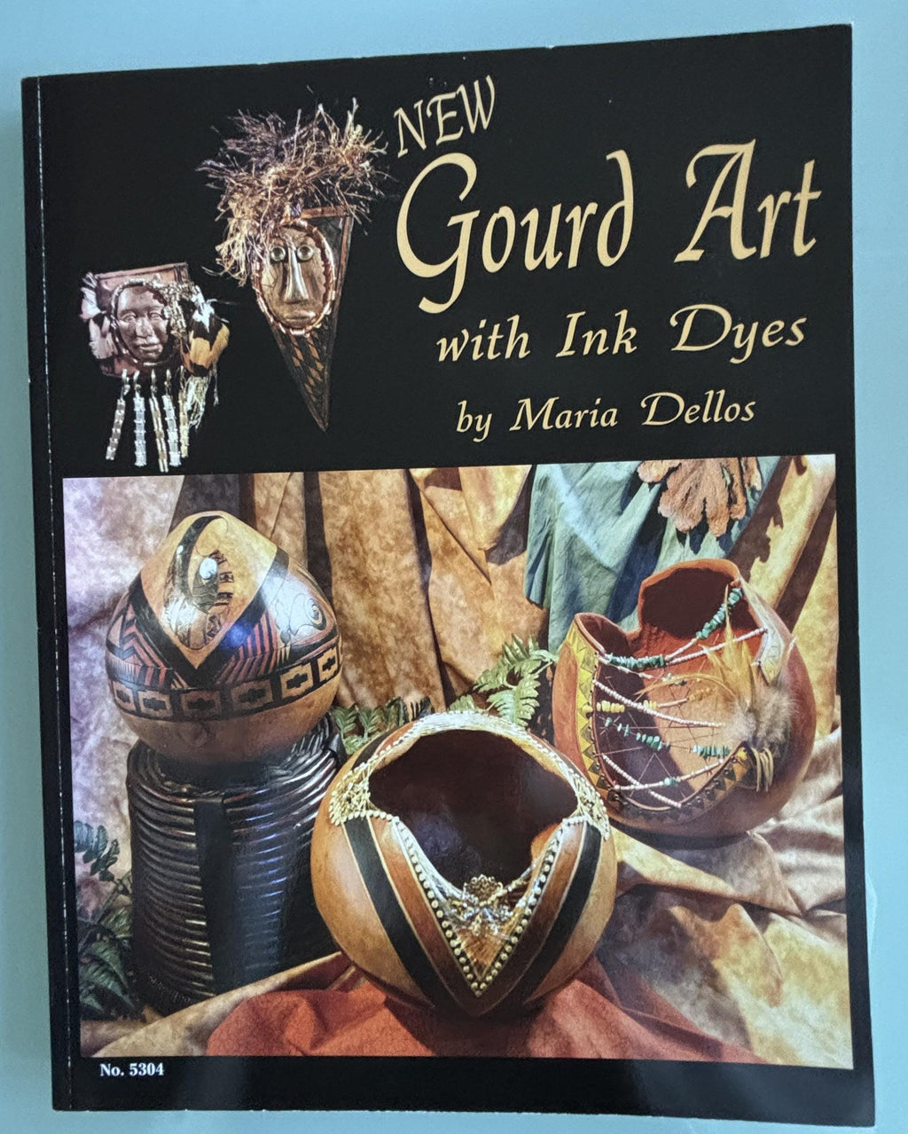 New Gourd Art with Ink Dyes:  Maria Dellos
