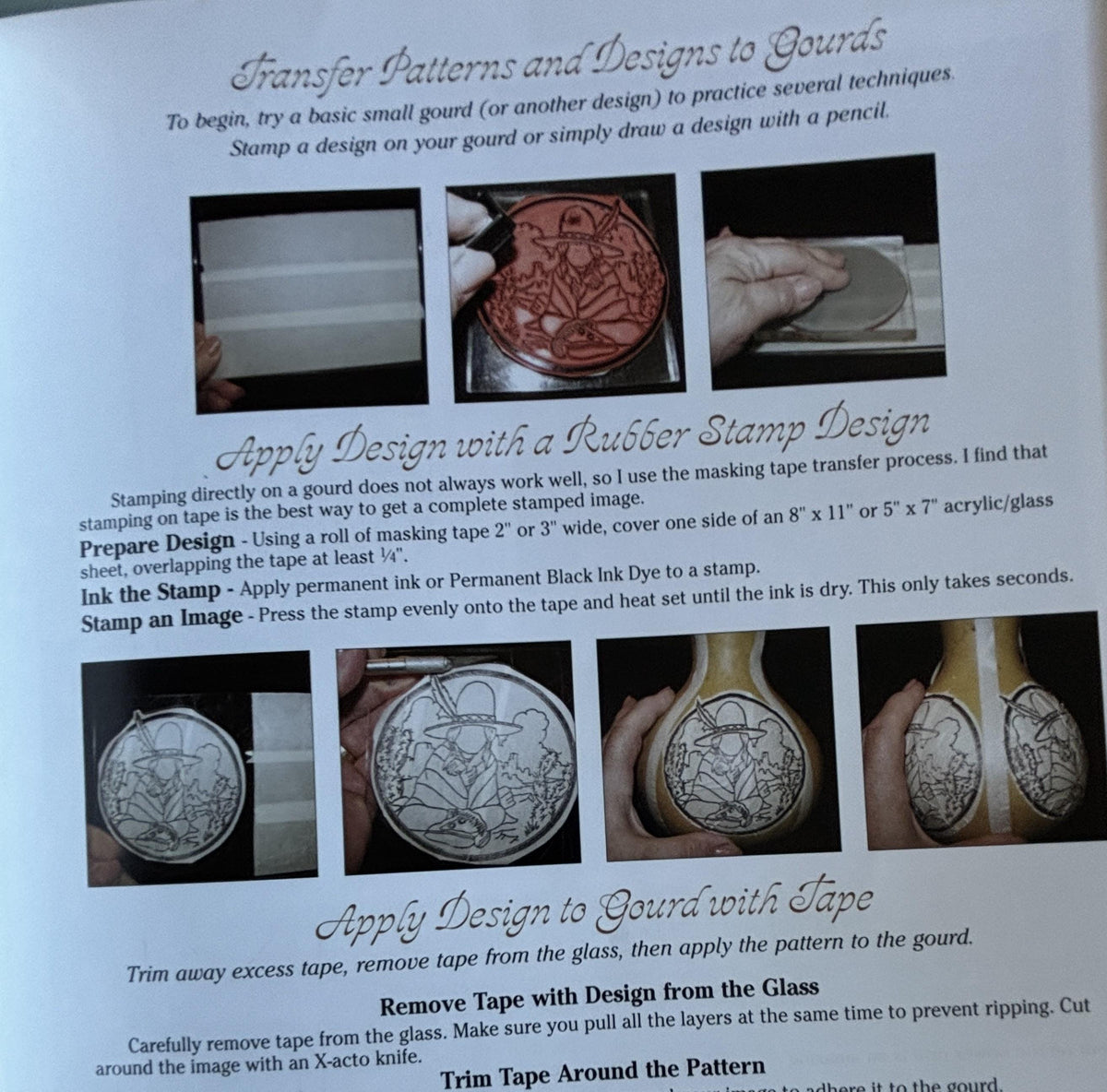 New Gourd Art with Ink Dyes:  Maria Dellos