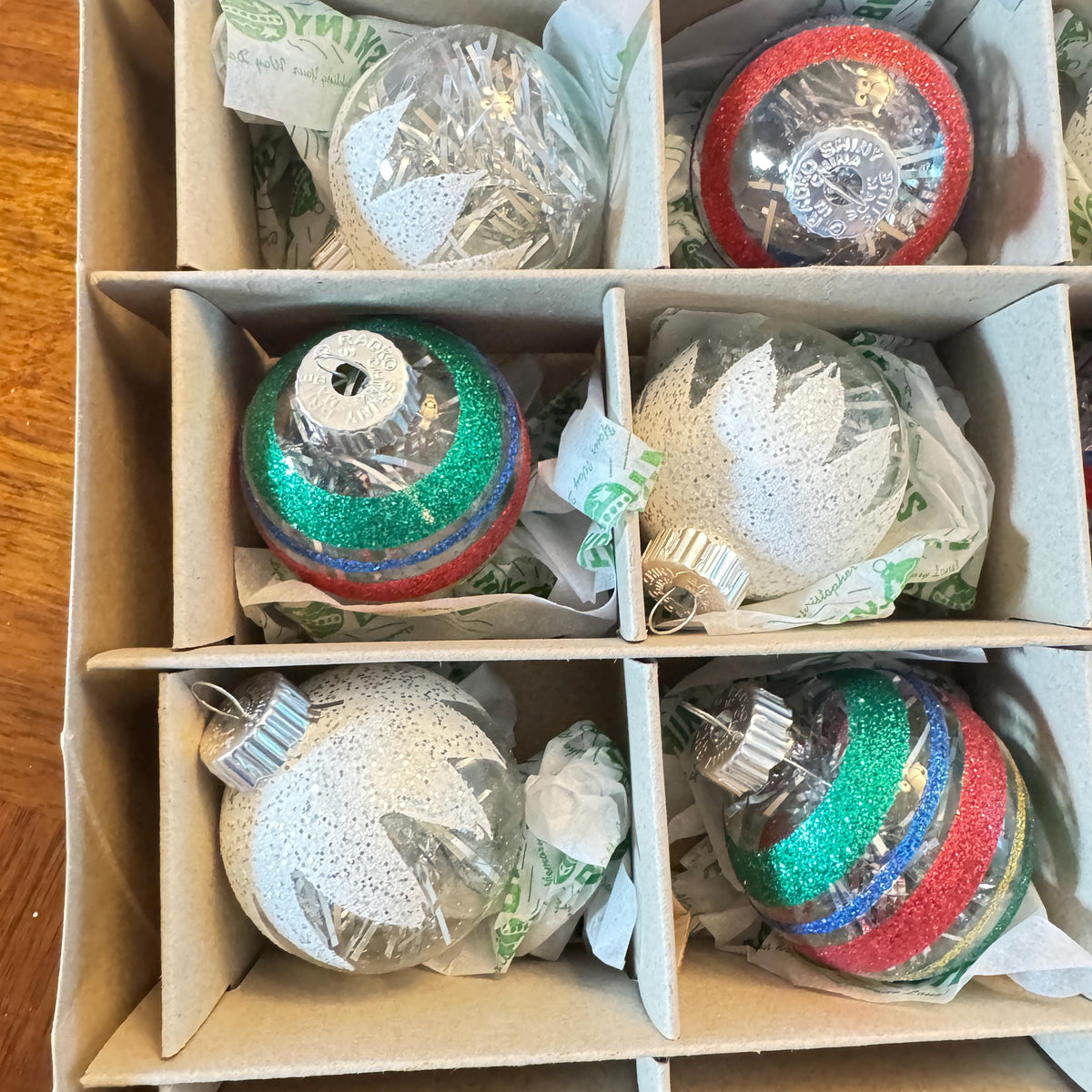 Christopher Radko Ornaments  Shiny Brite 12Pc  Original Box hand Picked