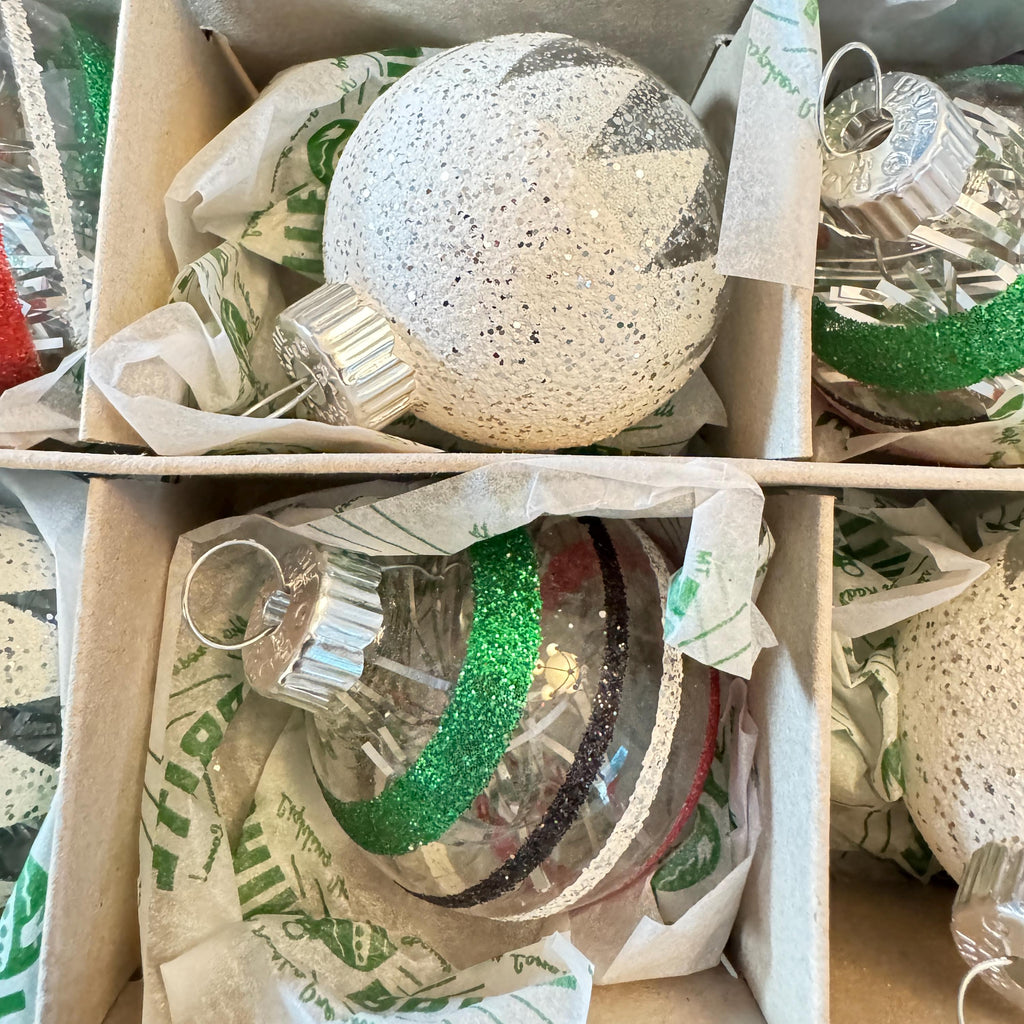 Christopher Radko Ornaments  Shiny Brite 12Pc  Original Box hand Picked