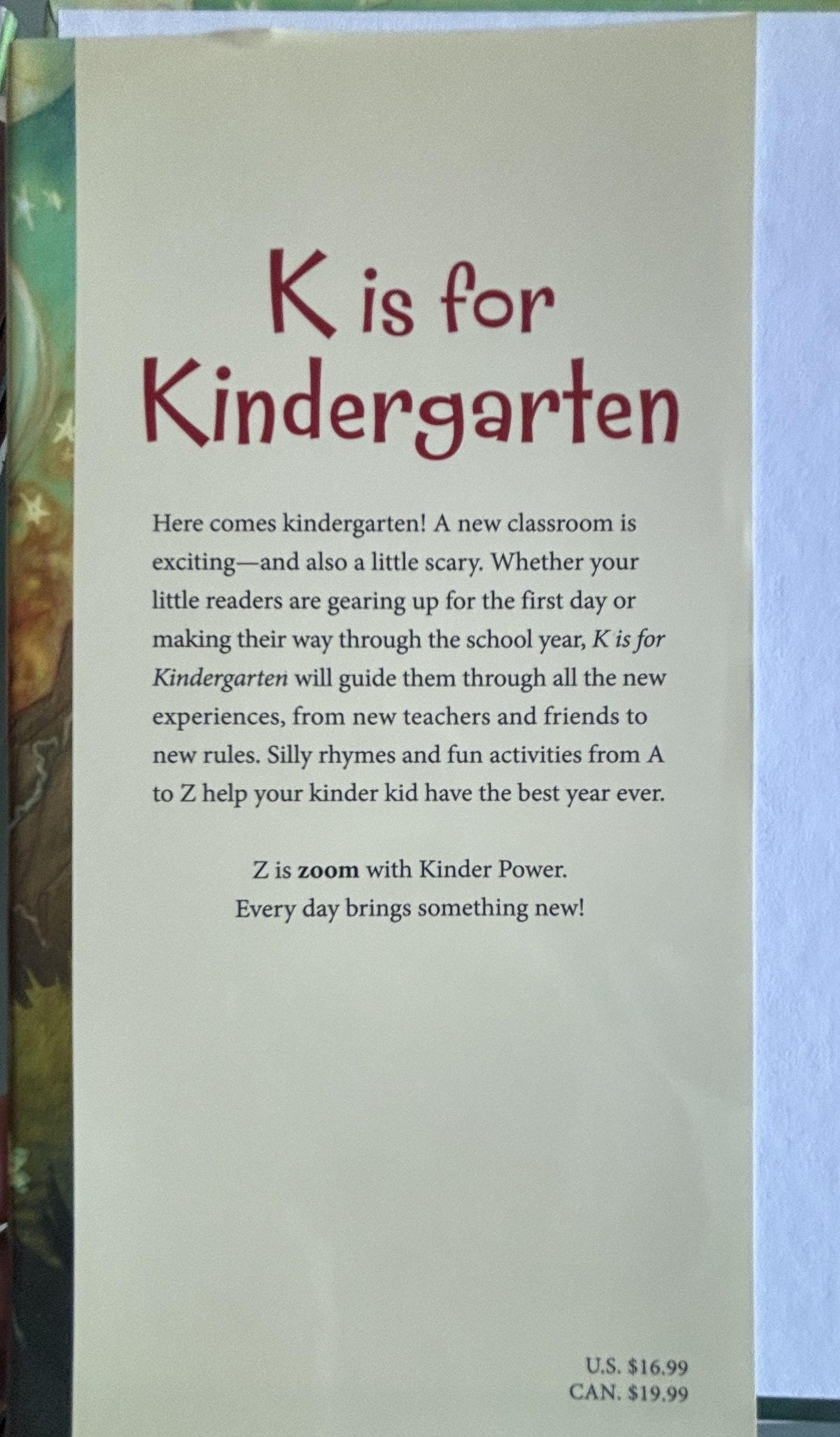 K is for Kindergarten:  Erin Dealey