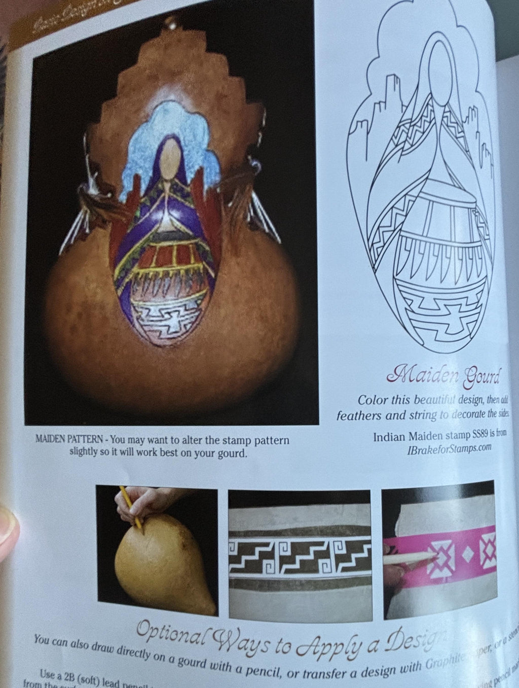 New Gourd Art with Ink Dyes:  Maria Dellos