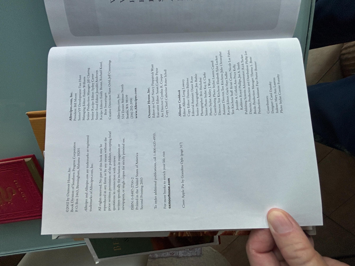 all recipes cookbook:  Oxmore House