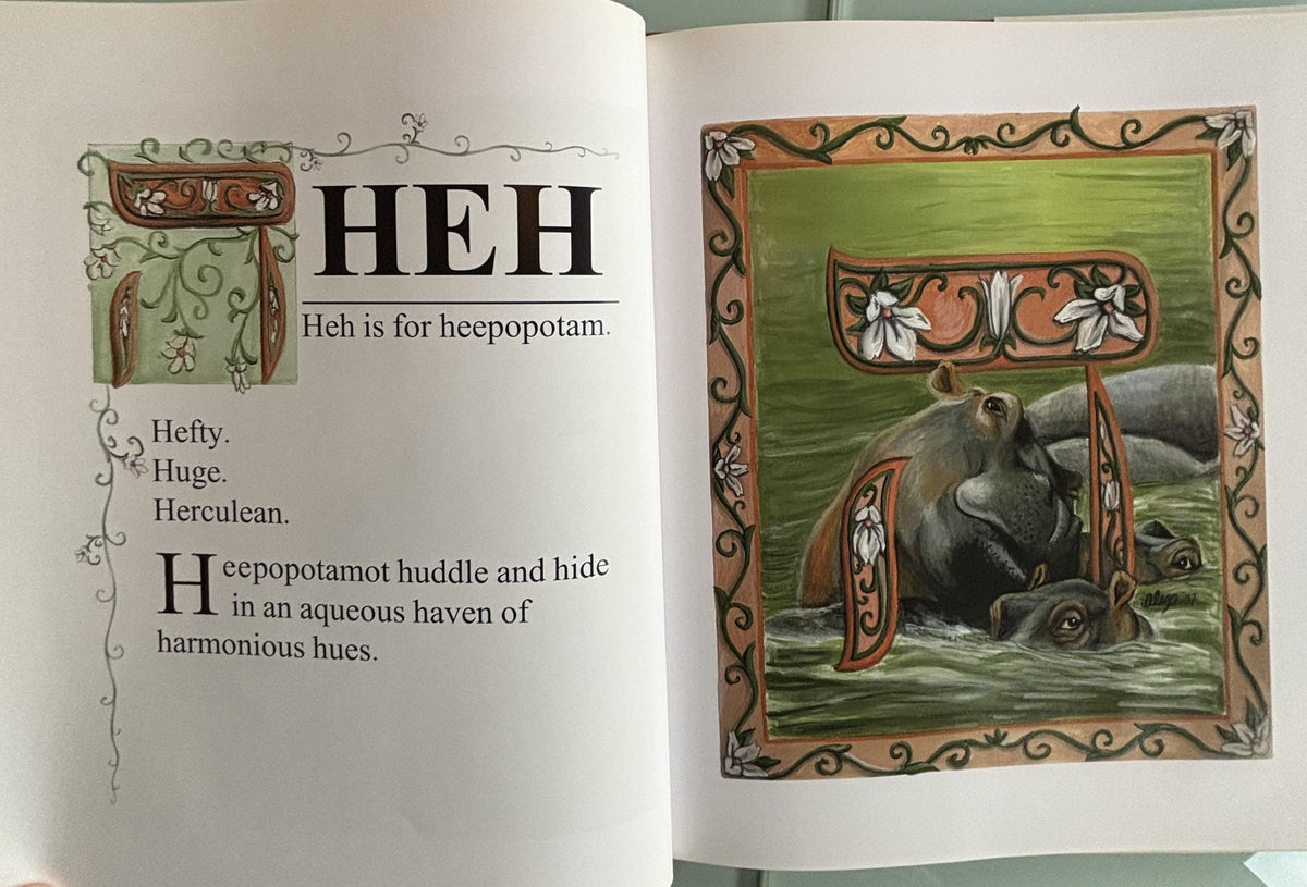The ALEFBET Illuminated:  Alex J. Rajic  **  First Publishing  **  (Hebrew Alphabet)