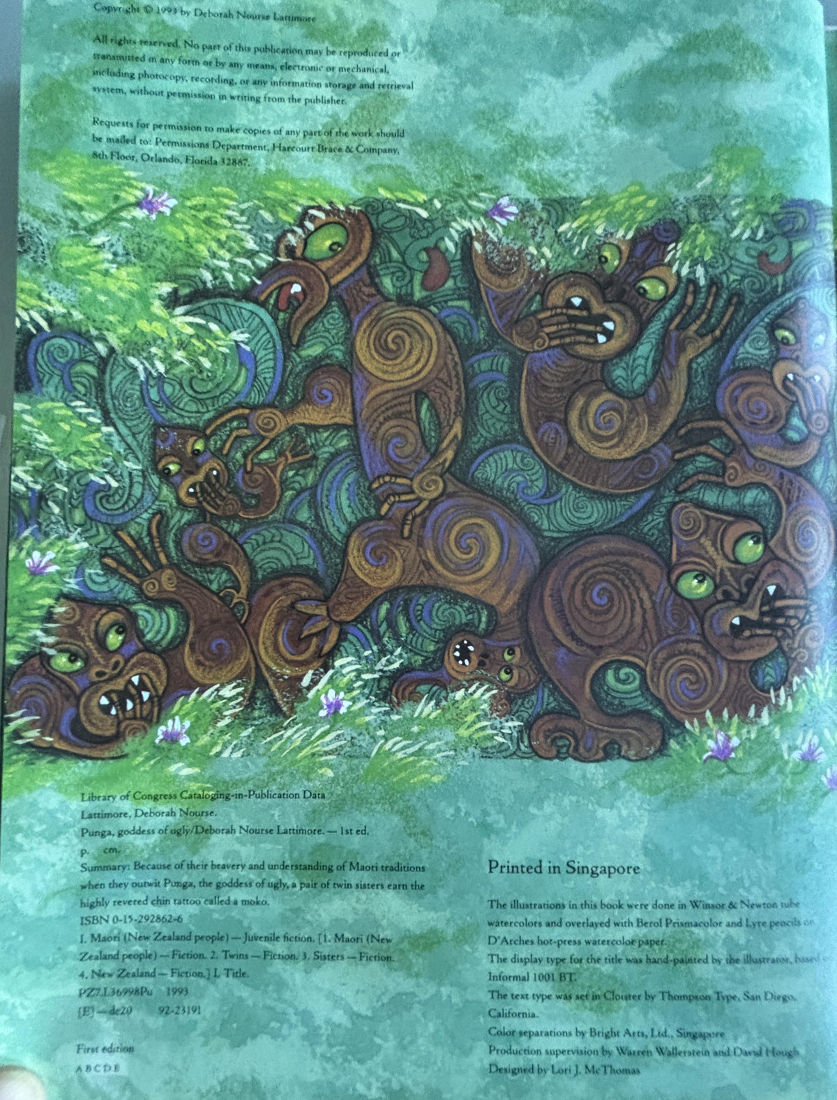 PUNGA The Goddess of Ugly:  Deborah N. Lattimore  **  First Edition  **