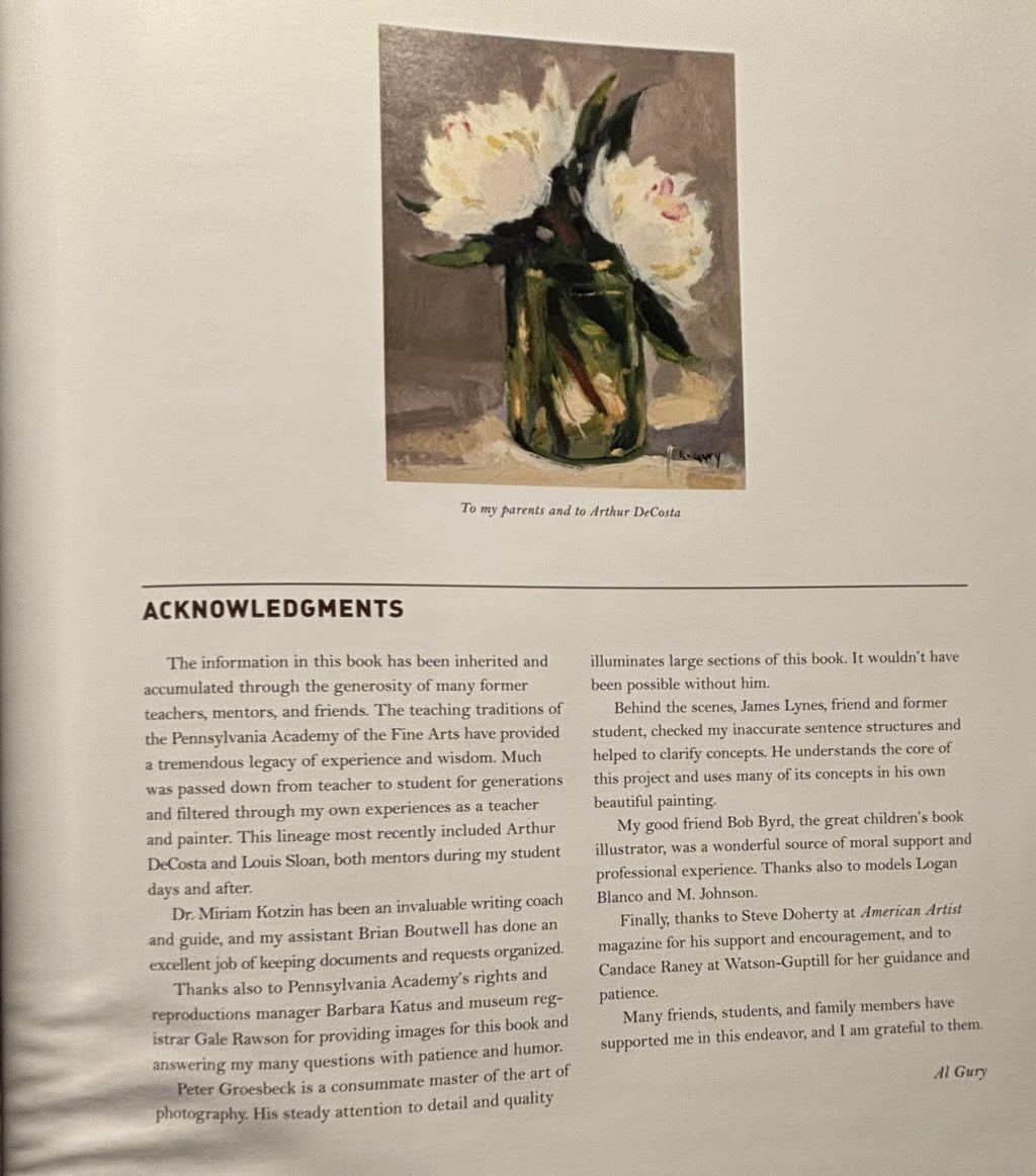 Alla Prima Contemporary Guide to Tradional Direct Painting:  Al Gury  **  FIrst Edition **